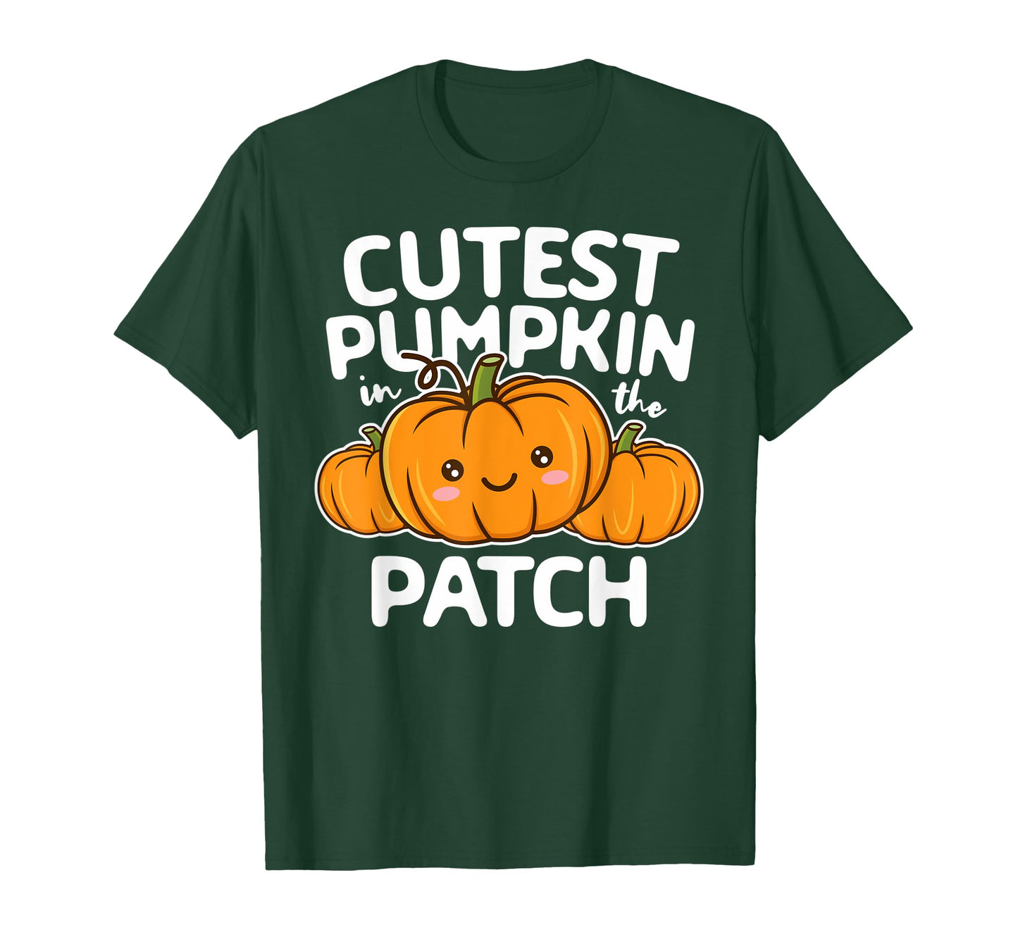Cutest Pumpkin In The Patch Halloween Thanksgiving Boy Girl T-Shirt
