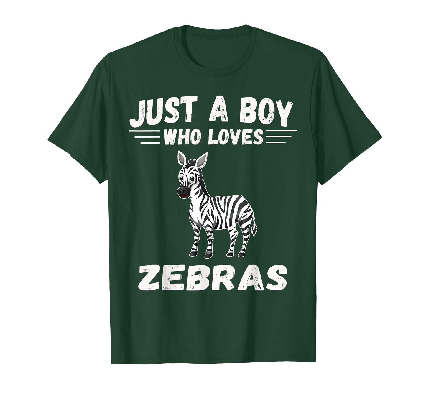 Just A Boy Who Loves Zebras shirt Gifts Zebra Lover T-Shirt