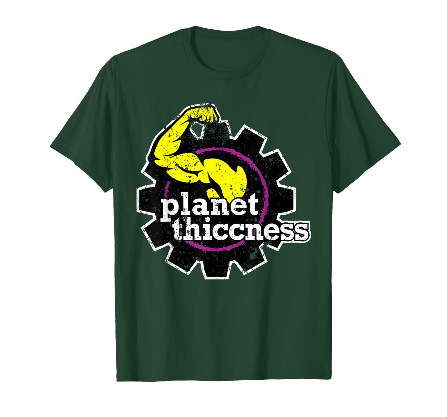 Planet Thiccness Funny Joke Thick Thicc Fitness Workout Gym T-Shirt