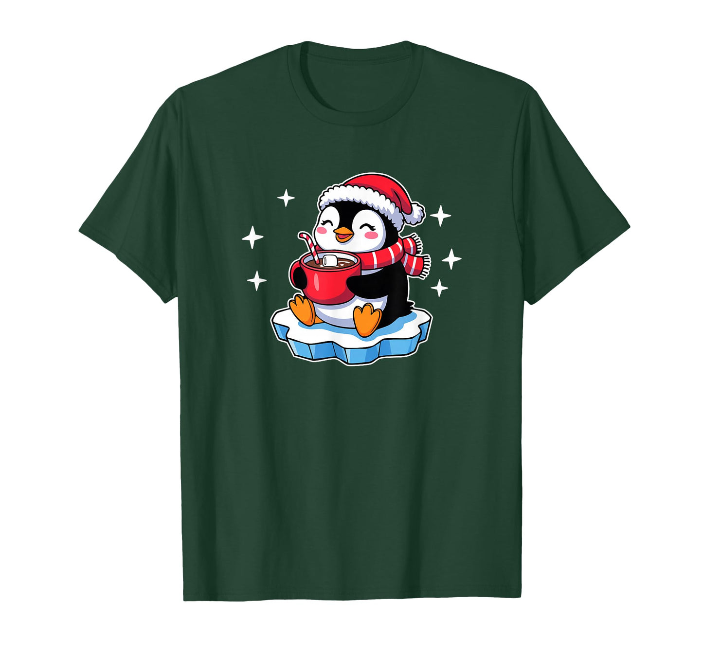 Cute Christmas Penguin Wintertime Holiday T-Shirt