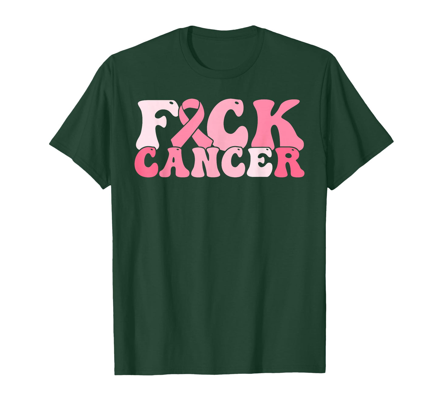 Fuck Cancer Retro Breast Cancer Awareness All Cancer Women T-Shirt
