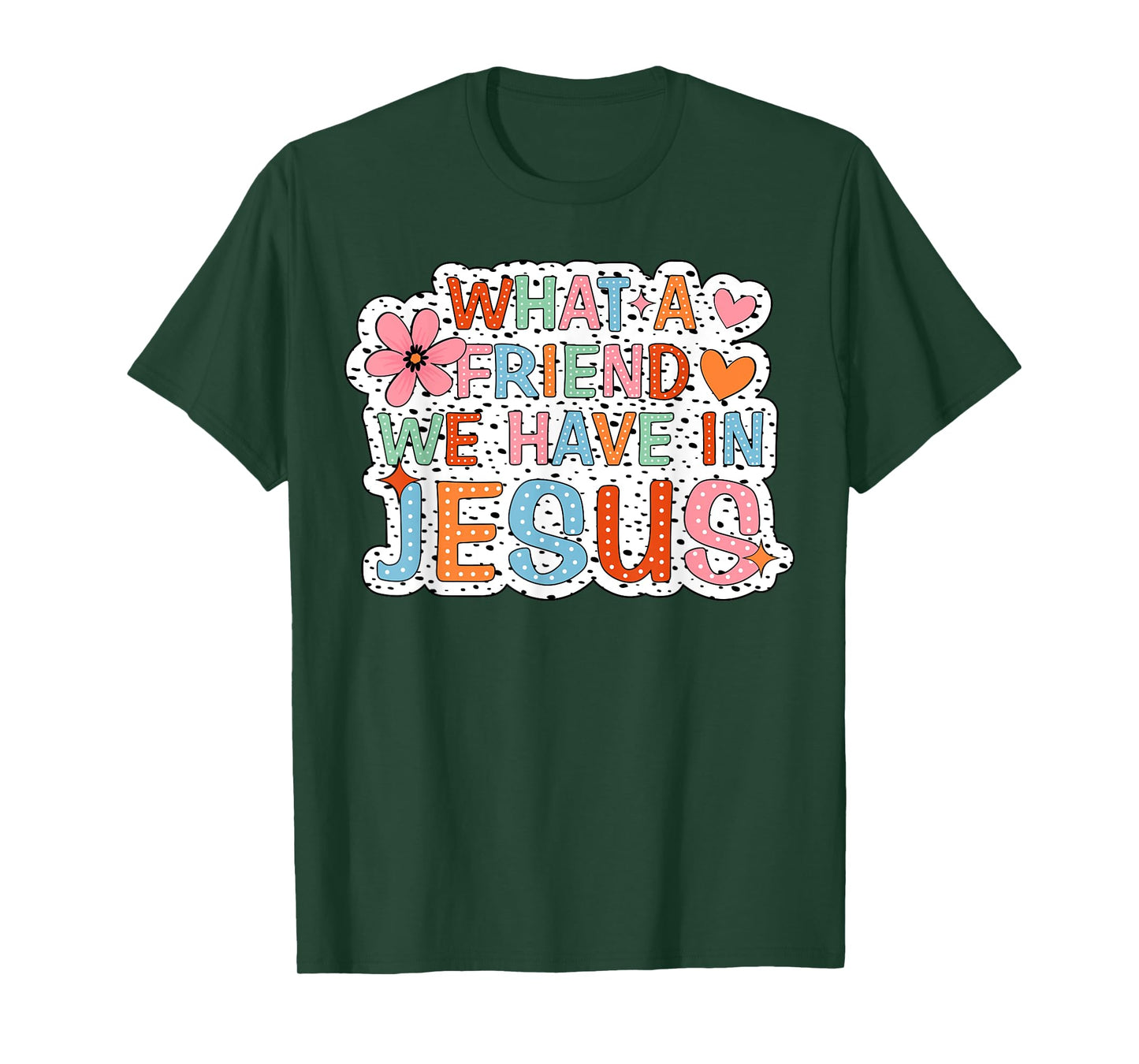 What A Friend We Have In Jesus Groovy Leopard T-Shirt