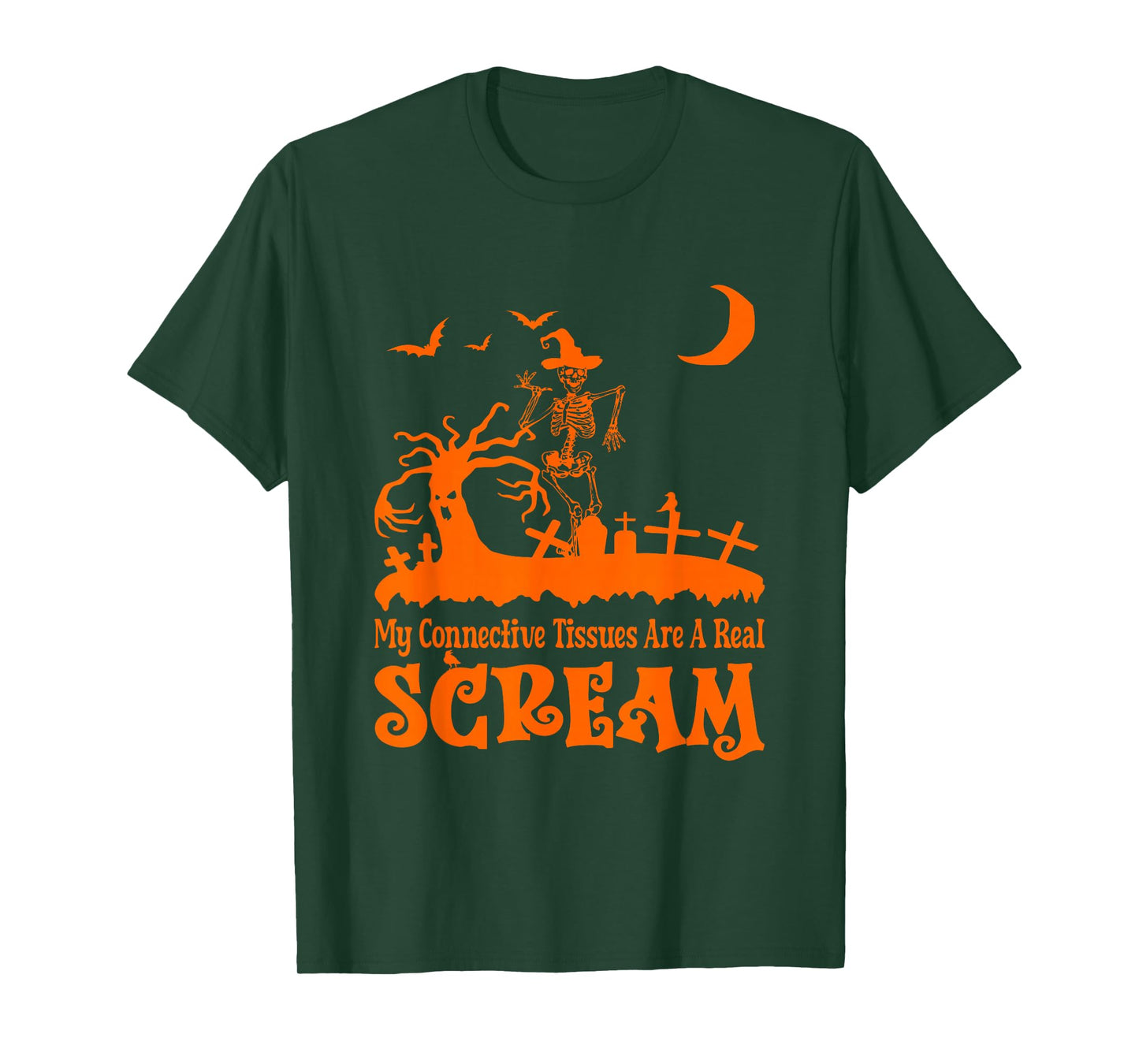 My Connective Tissues are a Real Scream Funny EDS Halloween T-Shirt