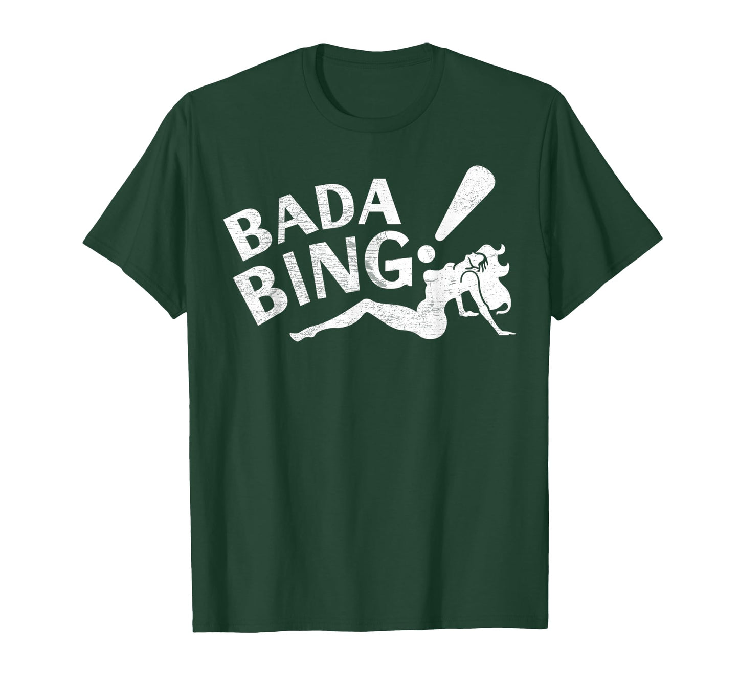 Vintage Funny Bada Sarcastic Bing Retro Sexy Girl Bada Bam T-Shirt