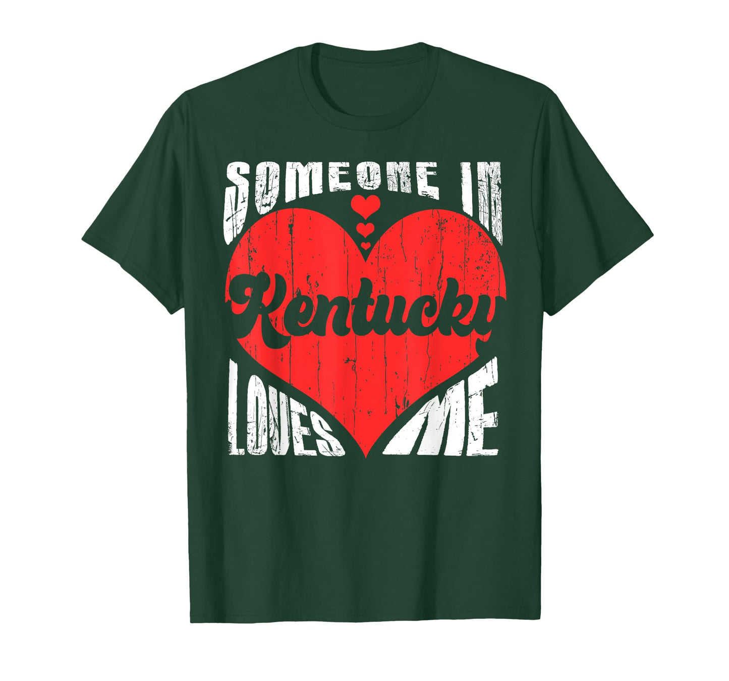 Someone In Kentucky Loves Me Heart Retro Vintage T-Shirt