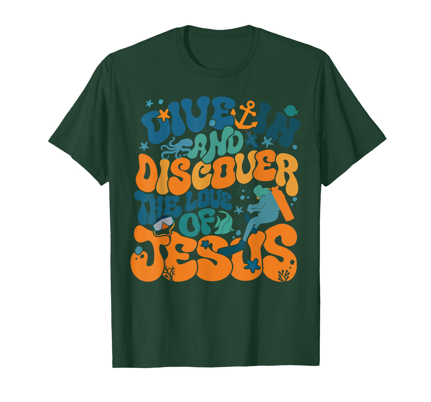 Dive In And Discover The Love Of Jesus Scuba Diving VBS 2024 T-Shirt