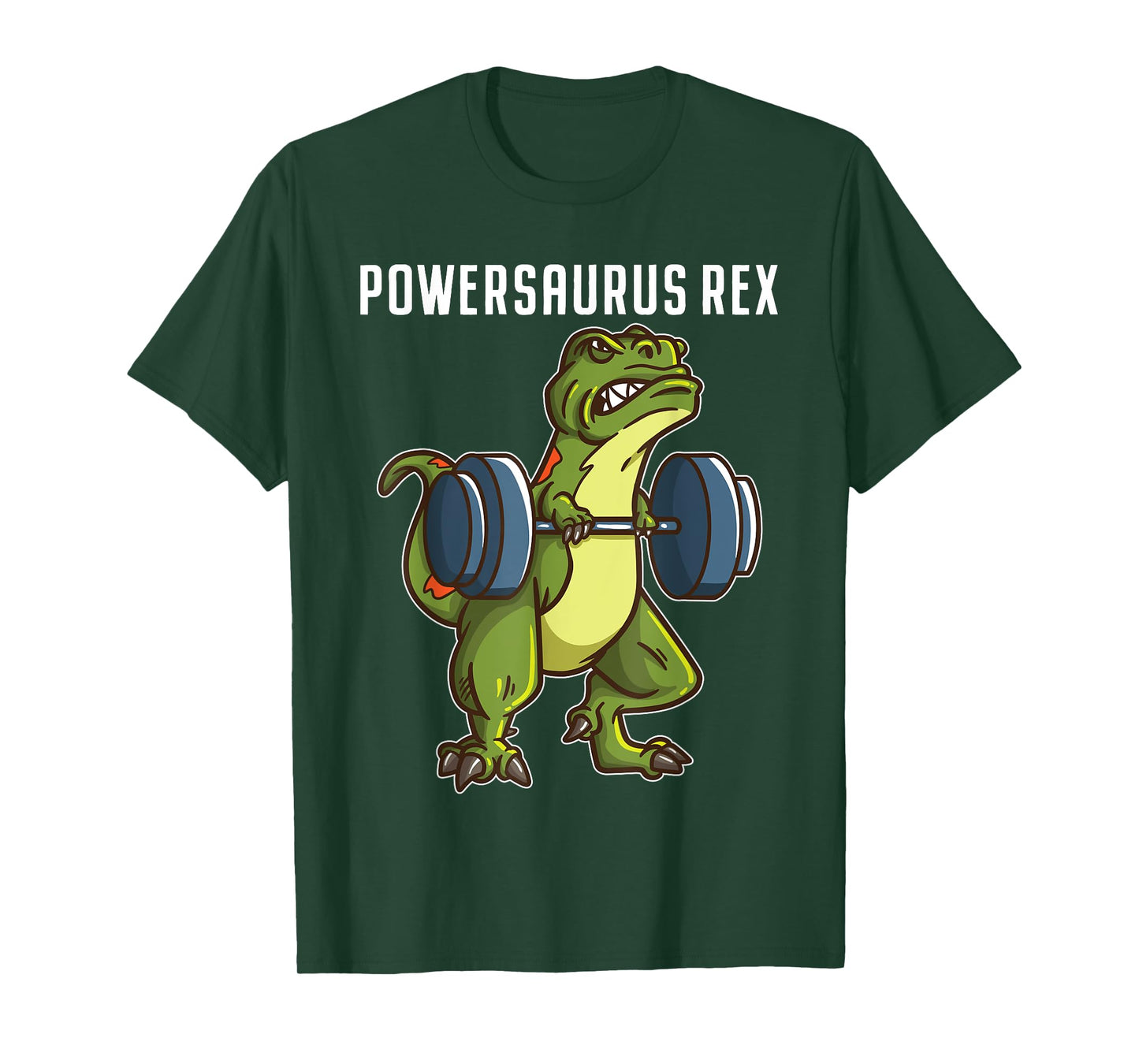 I Love Dinosaur and Fitness Co. Funny T Rex Powerlifting Weightlifting Gym Workout Boys Gift T-Shirt