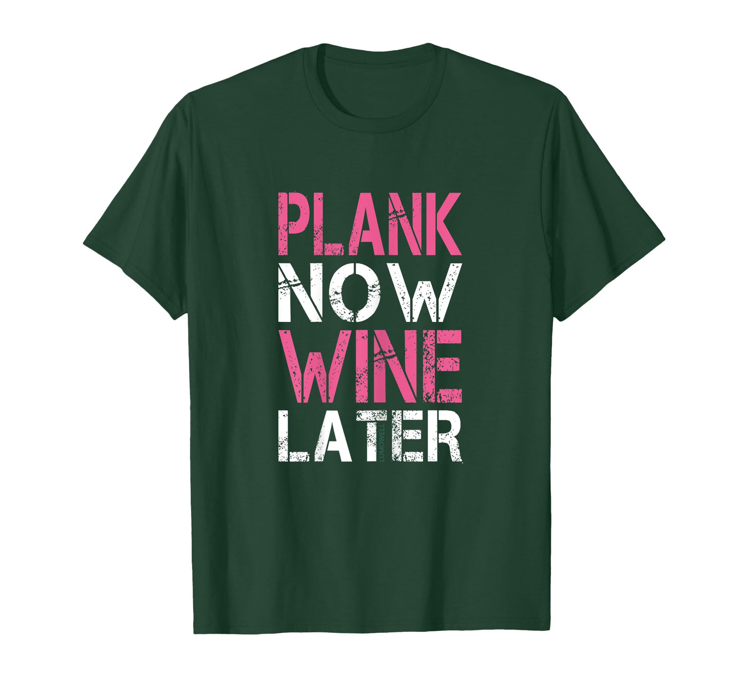Plank Now Wine Later Shirt - Funny Gym T Shirt