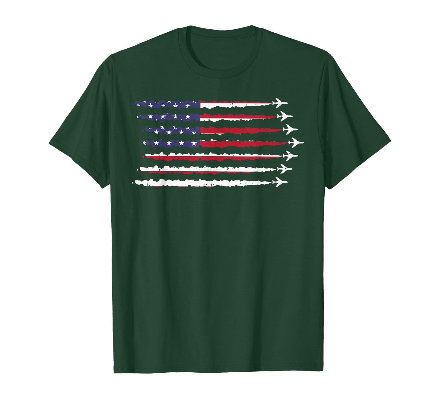 4th Of July America USA Flag Jets Patriotic Men Women Kids T-Shirt