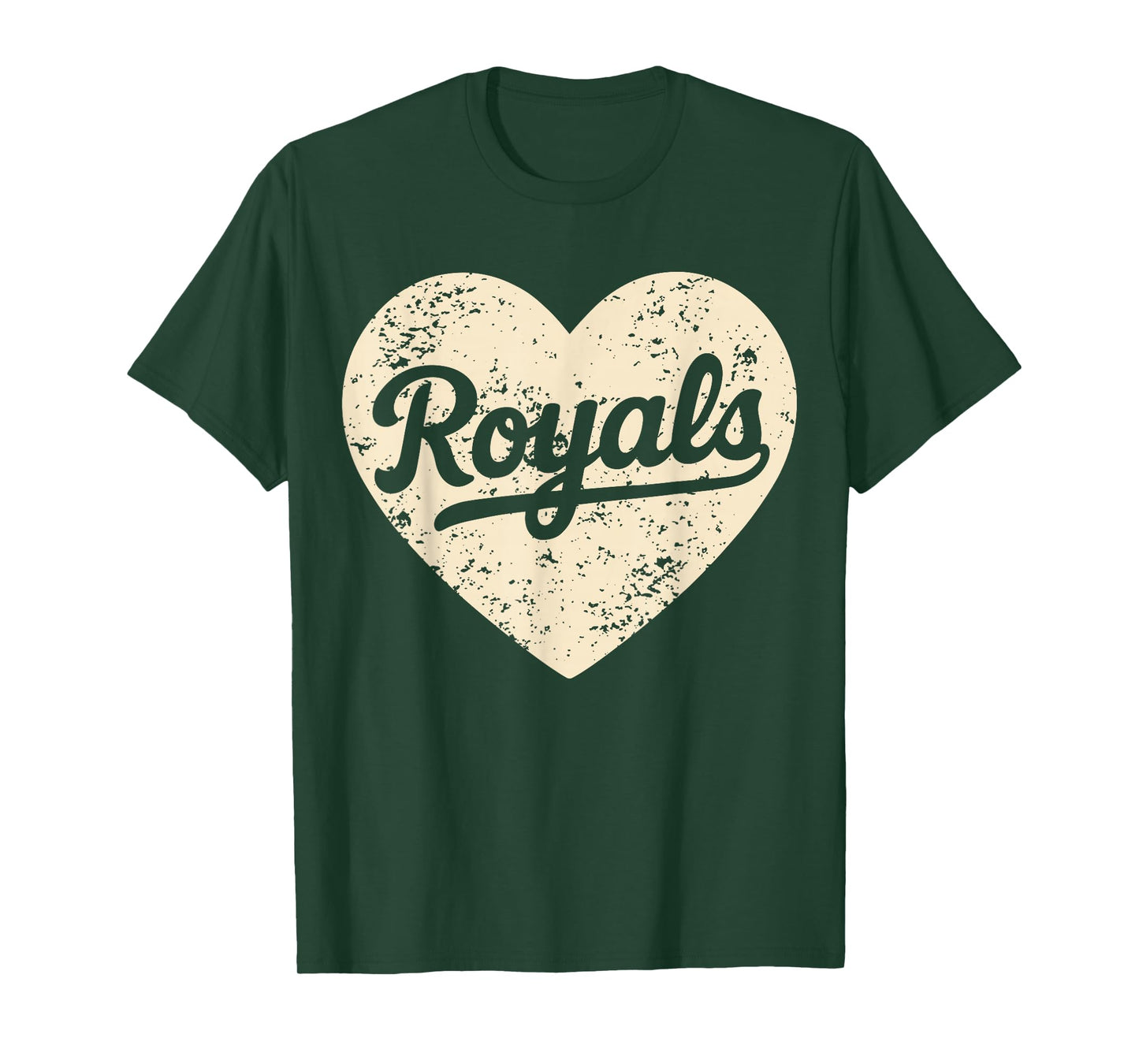 Retro Royals Heart Distressed Style Gift For Men Women T-Shirt