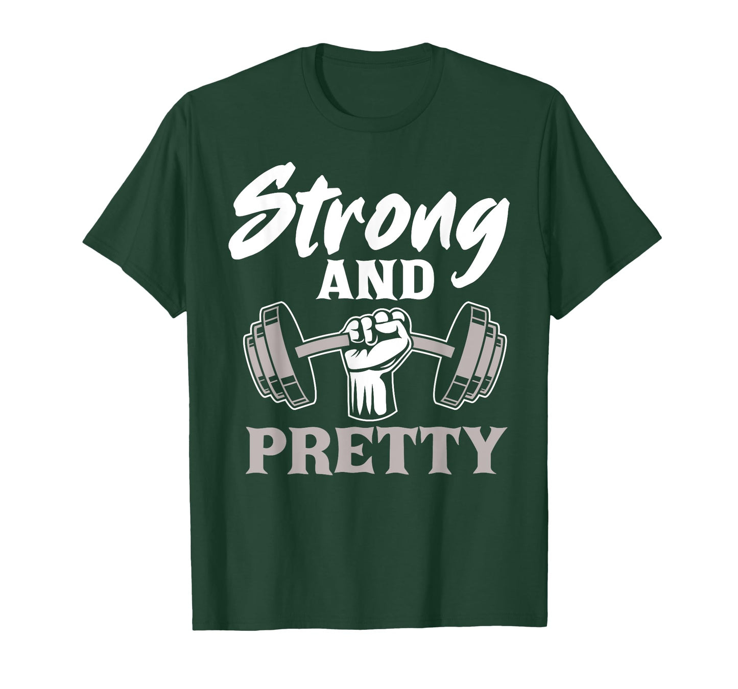 Strong And Pretty Gym Fitness Sport Bodybuilding T-Shirt