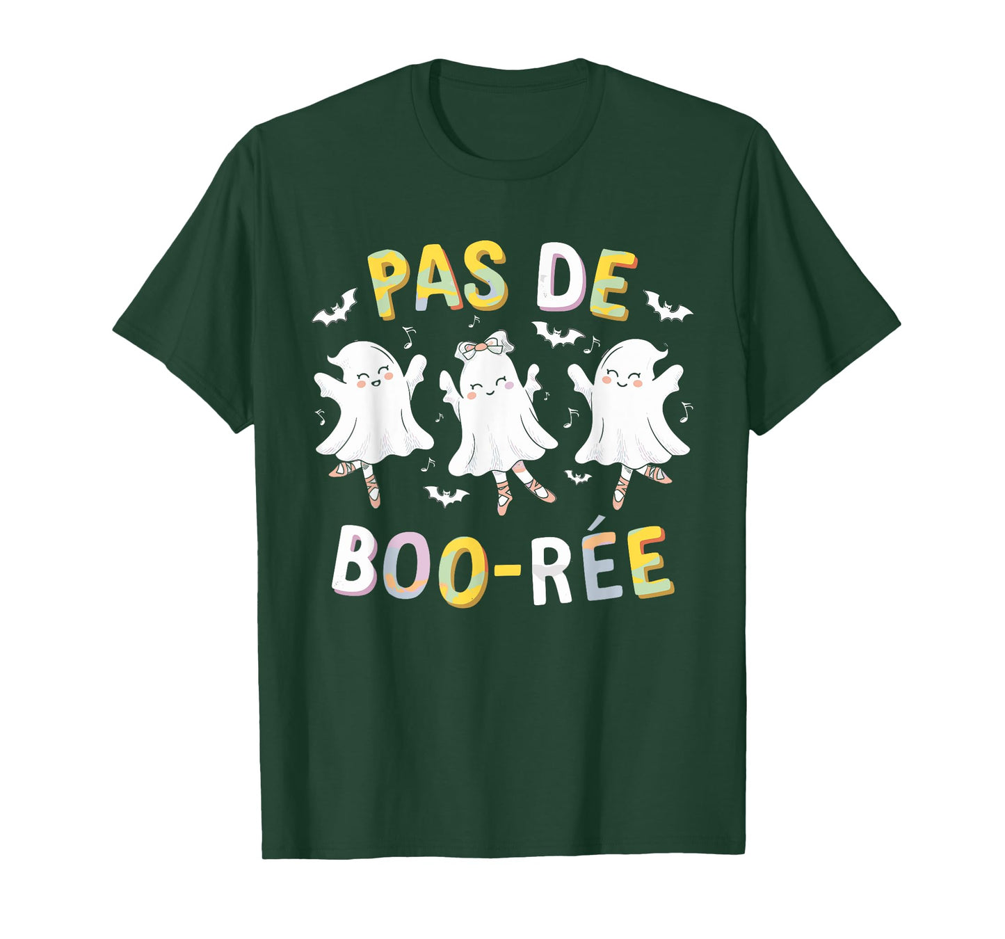 Pas de BOO-rée Ghost Ballet Dancer Halloween Dance Teacher T-Shirt