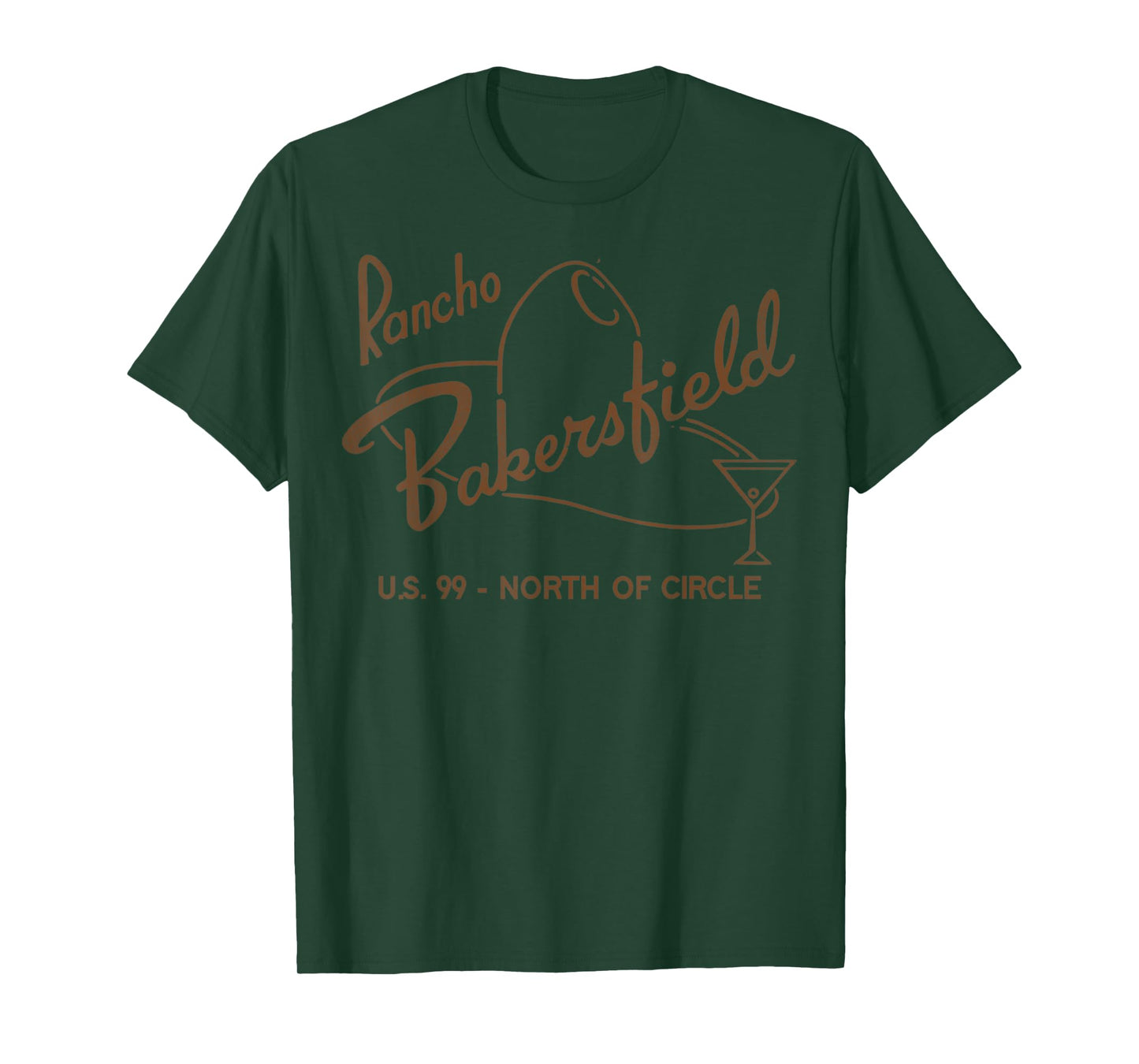 Vintage Rancho Bakersfield Retro Defunct Motel California T-Shirt