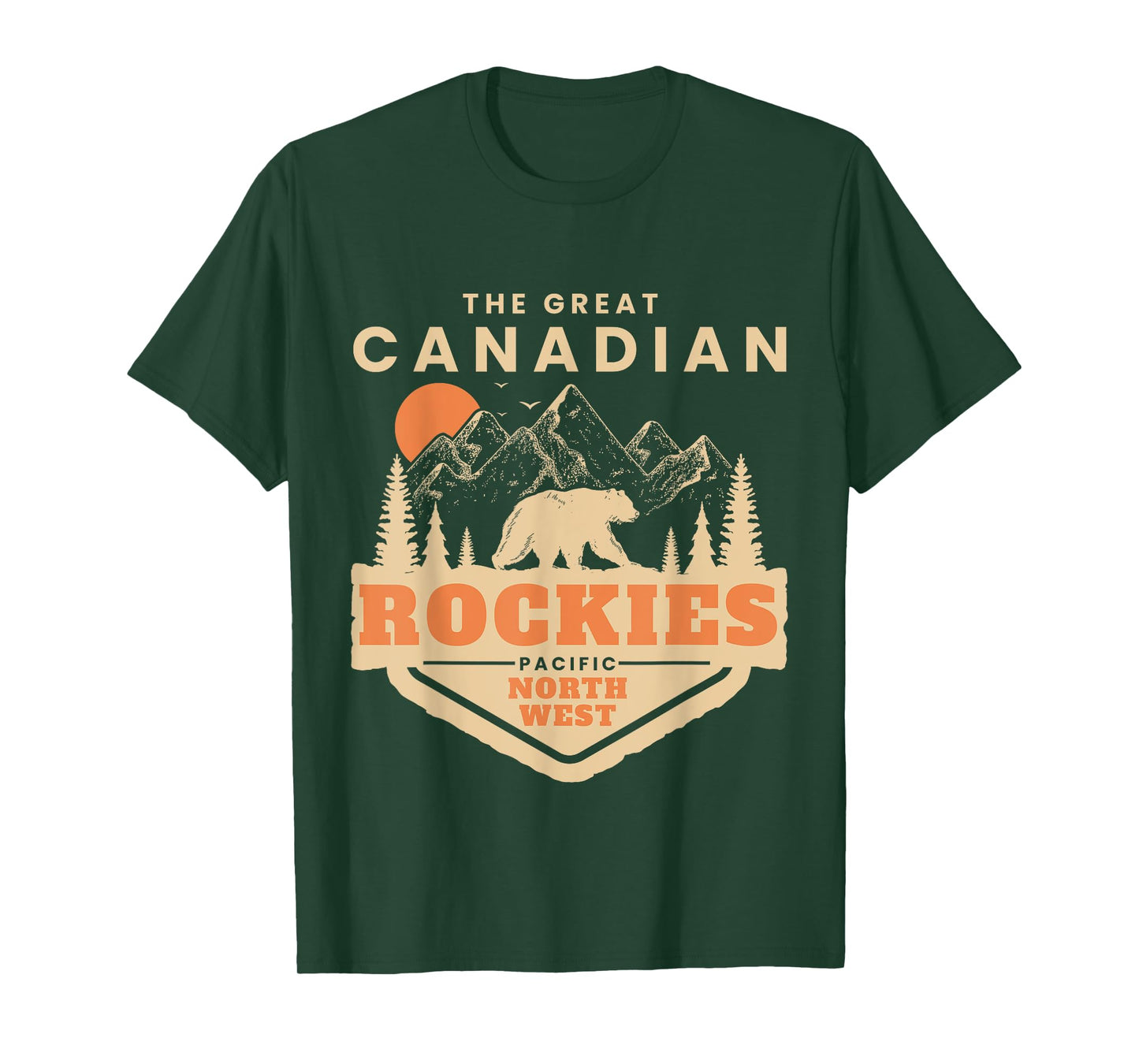 The Canadian Rockies Mountain Canadian National Park Vintage T-Shirt