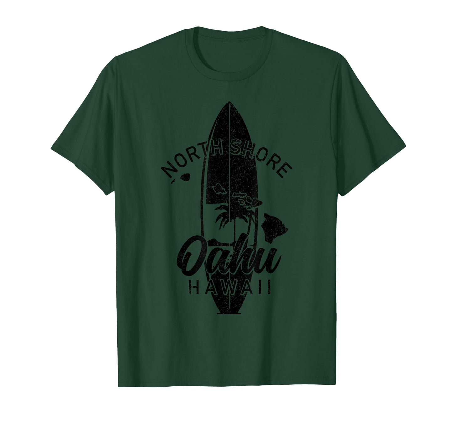 North Shore Oahu Hawaii Surf Board Surfing Surfer Hawaiian T-Shirt