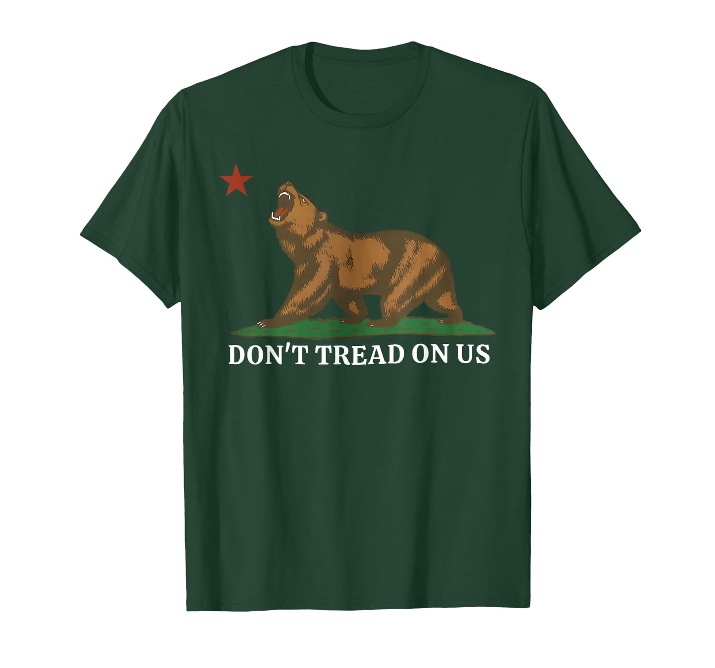 Don't Tread On Us California Bear Patriotic T-Shirt