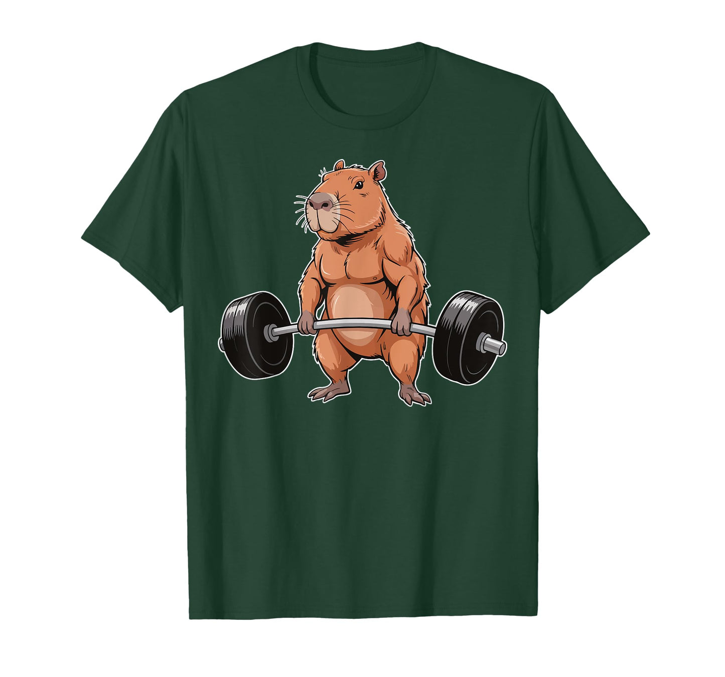 Capybara Weightlifting Gym T-Shirt