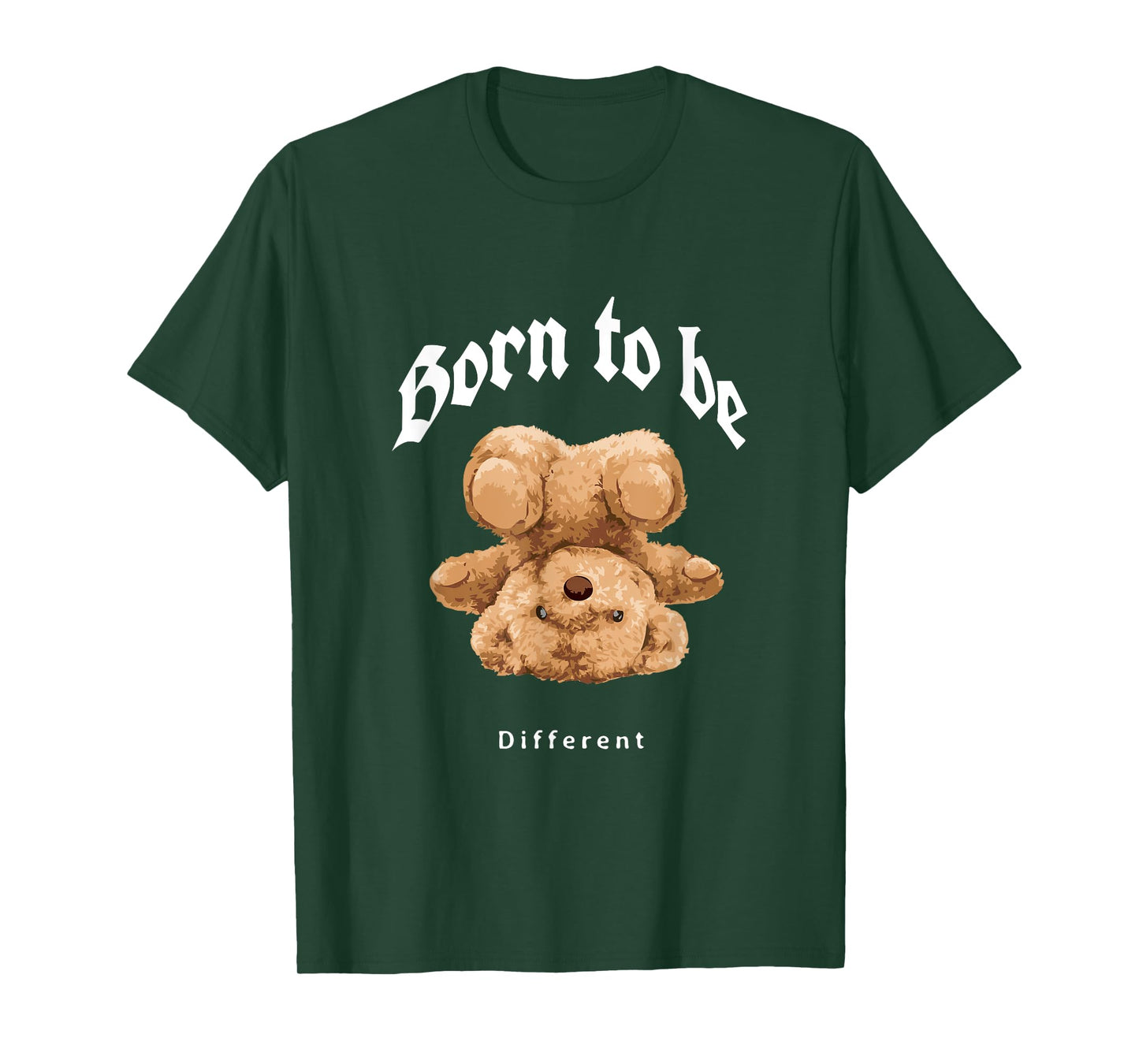 Born To Be Different Illustration Novelty Graphic Designs T-Shirt