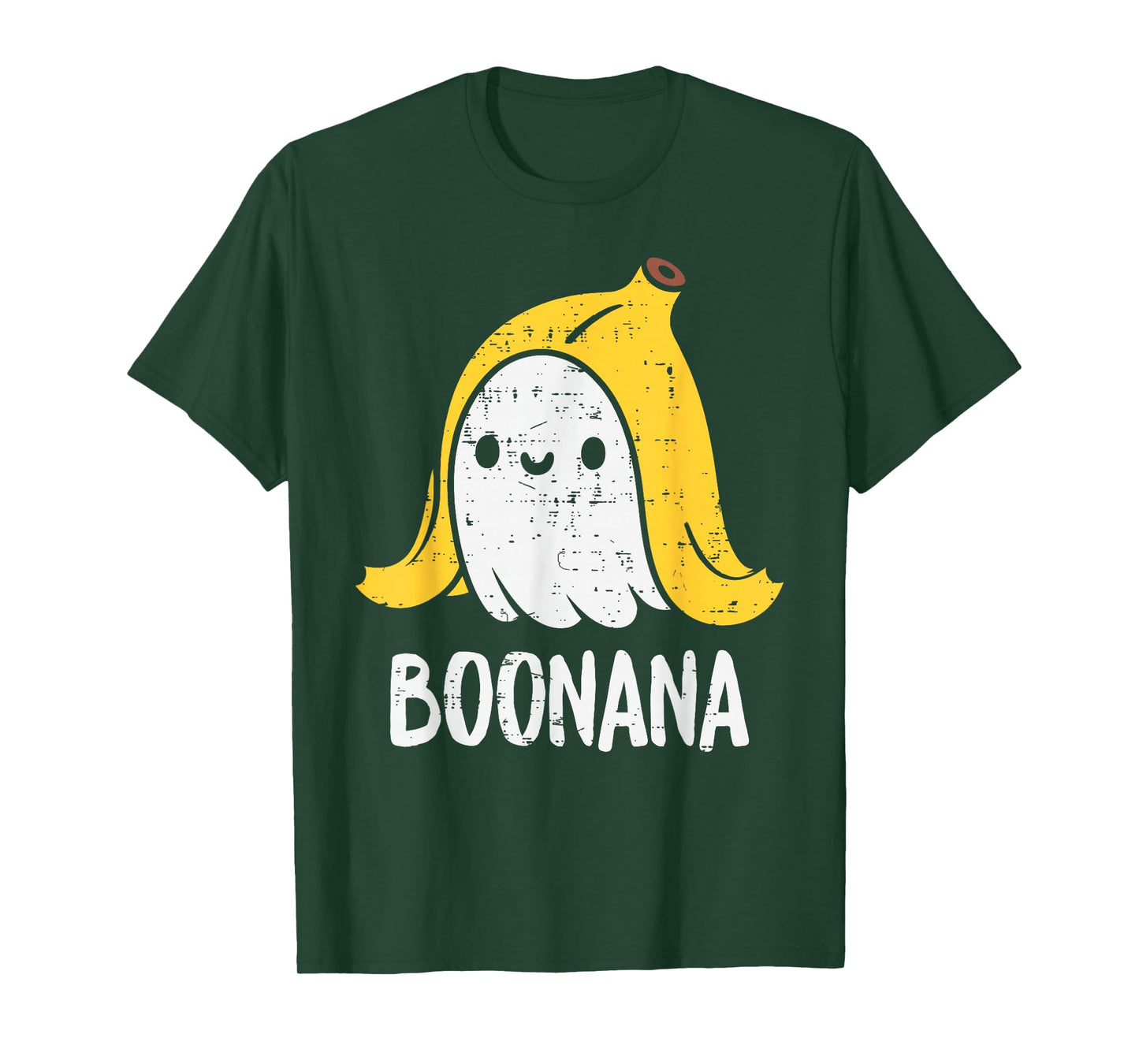 Cute Ghost Banana Halloween Costume Funny Kids Women Boonana T-Shirt