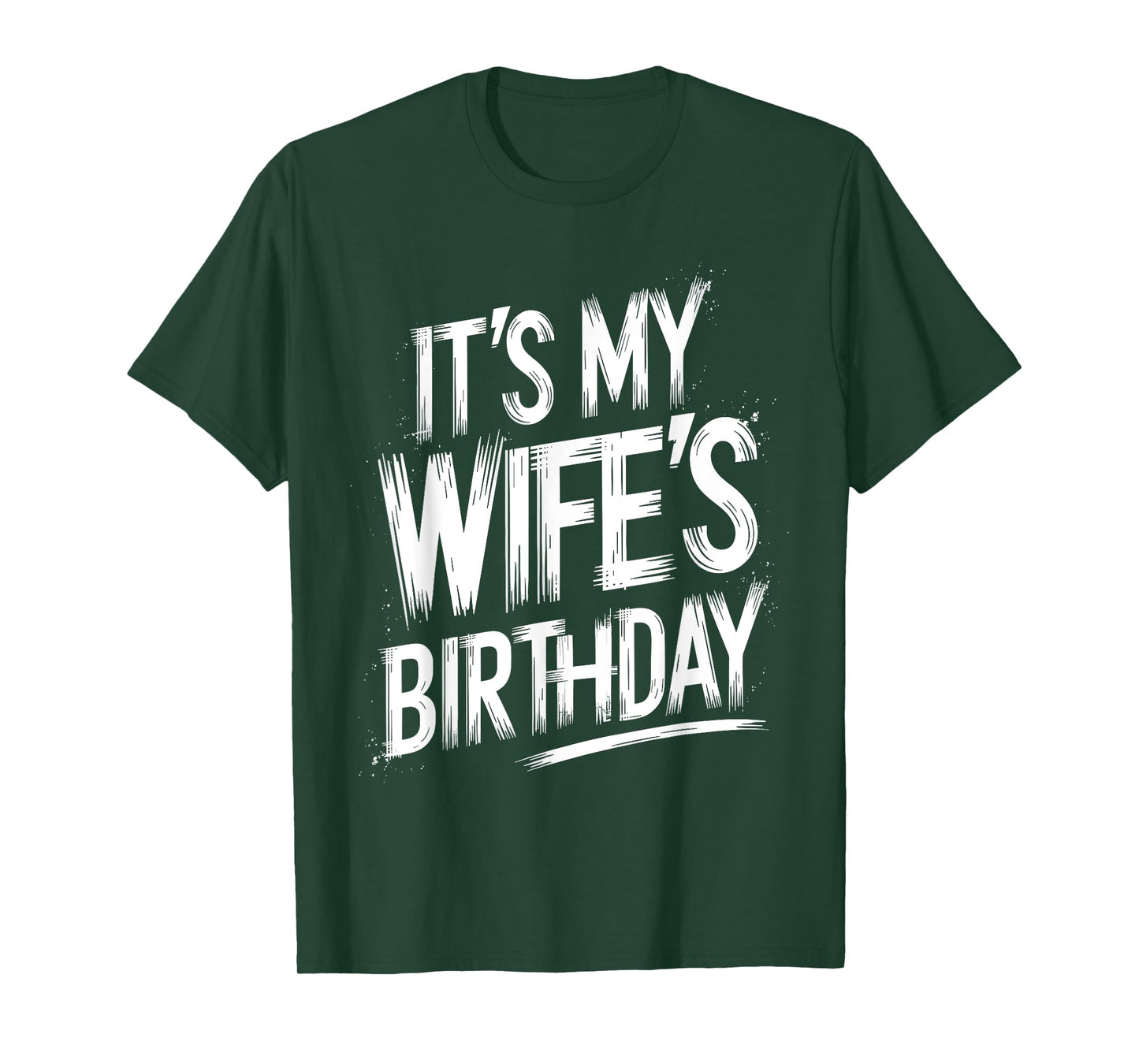 Distressed It's My wife's Birthday Vintage Men Women Kids T-Shirt