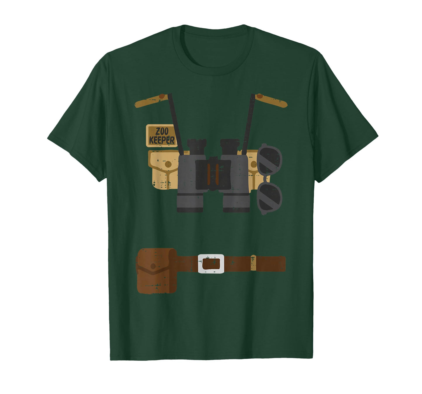 Halloween Zookeeper Costume Funny Zoo Keeper Men Women Kids T-Shirt