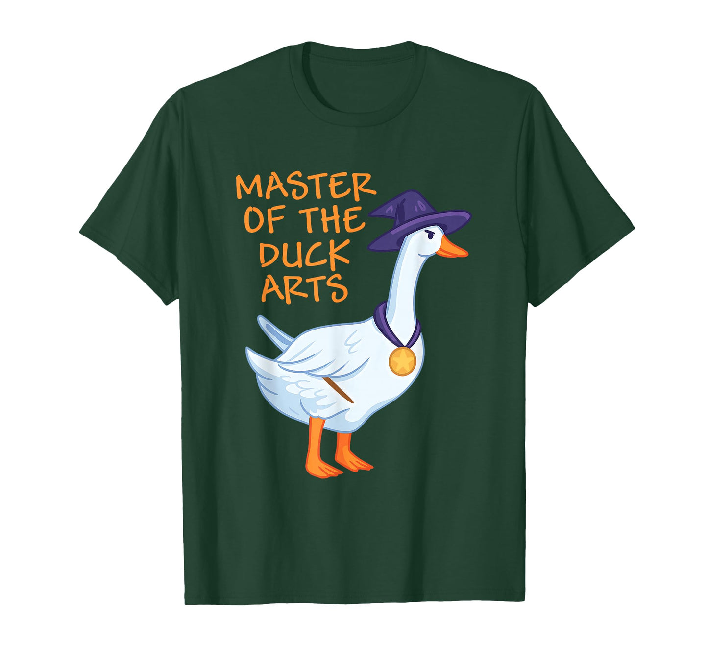 Master of The Duck Arts Silly Goose Witchy Halloween Quote T-Shirt