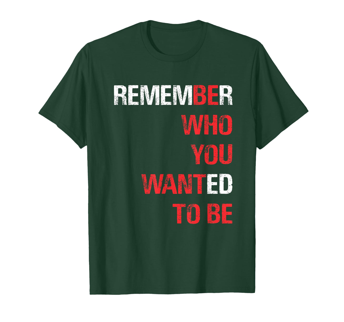 REMEMBER WHO YOU WANTED TO BE T-Shirt T-Shirt