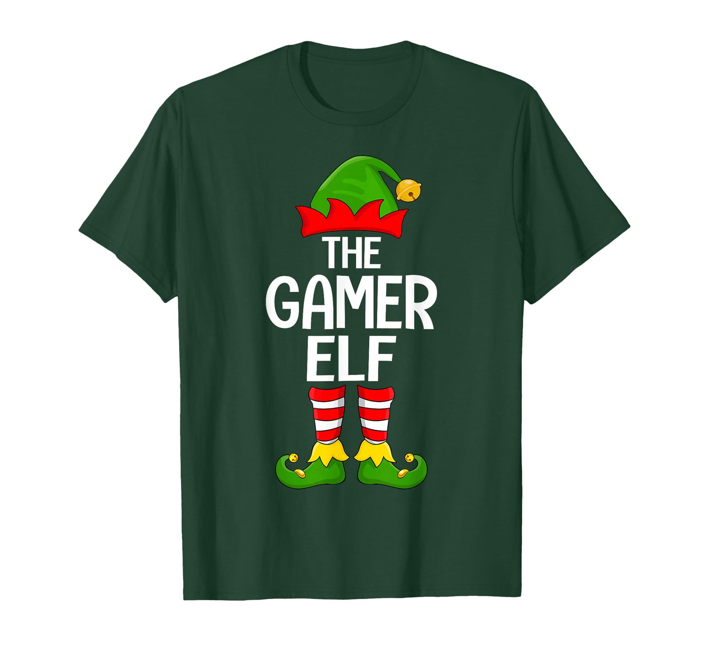 Gamer Elf Xmas Matching Family Gaming Elf Squad Christmas T-Shirt