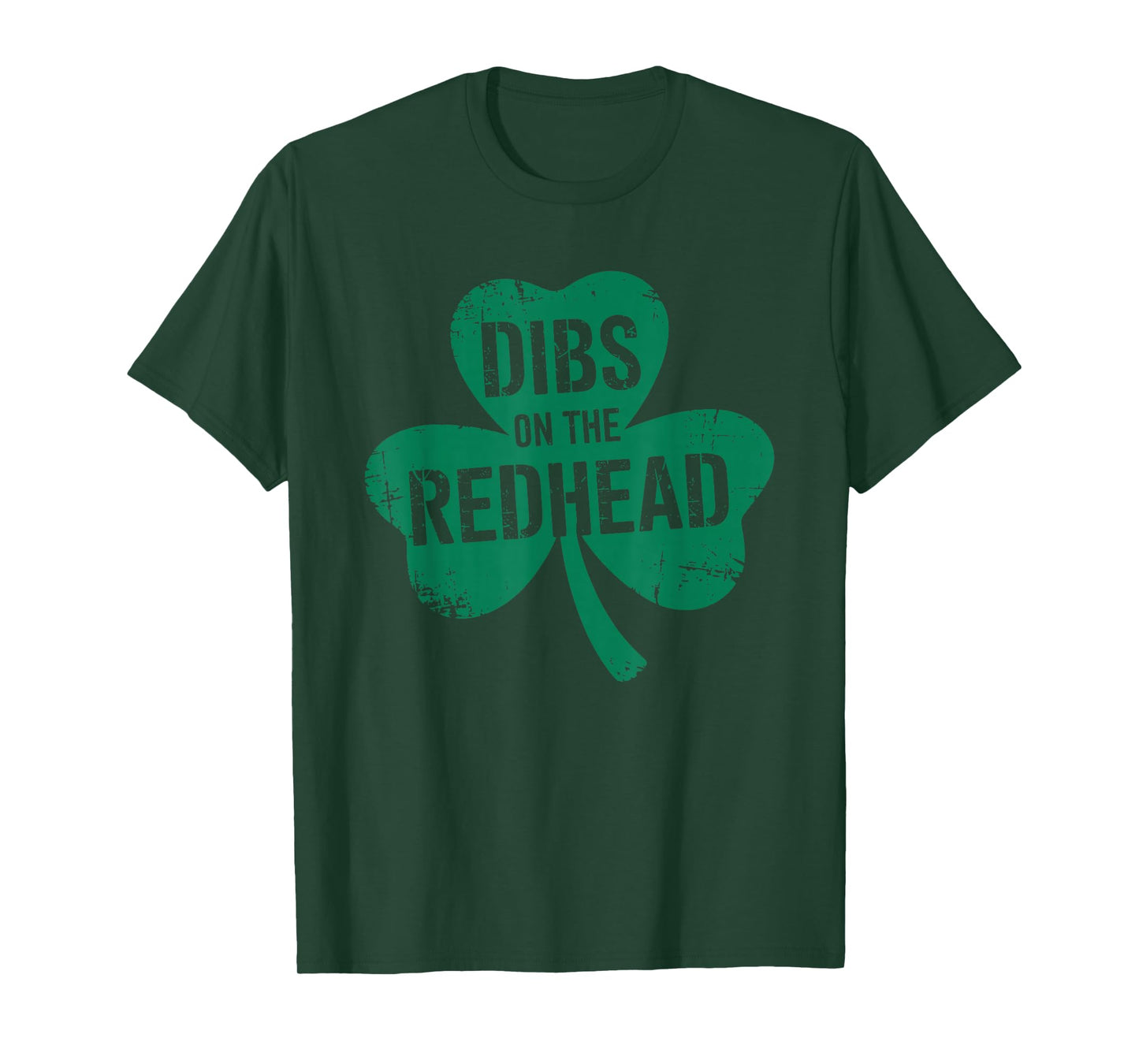Dibs on the Redhead Funny Shamrock St. Patrick's Day T-Shirt