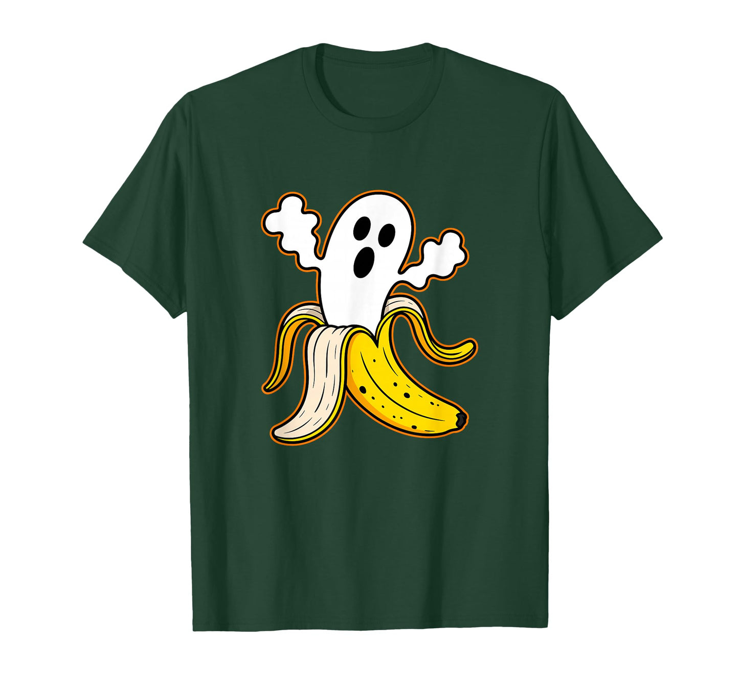 Amazing Spooky Creepy Halloween Banana Ghost T-Shirt