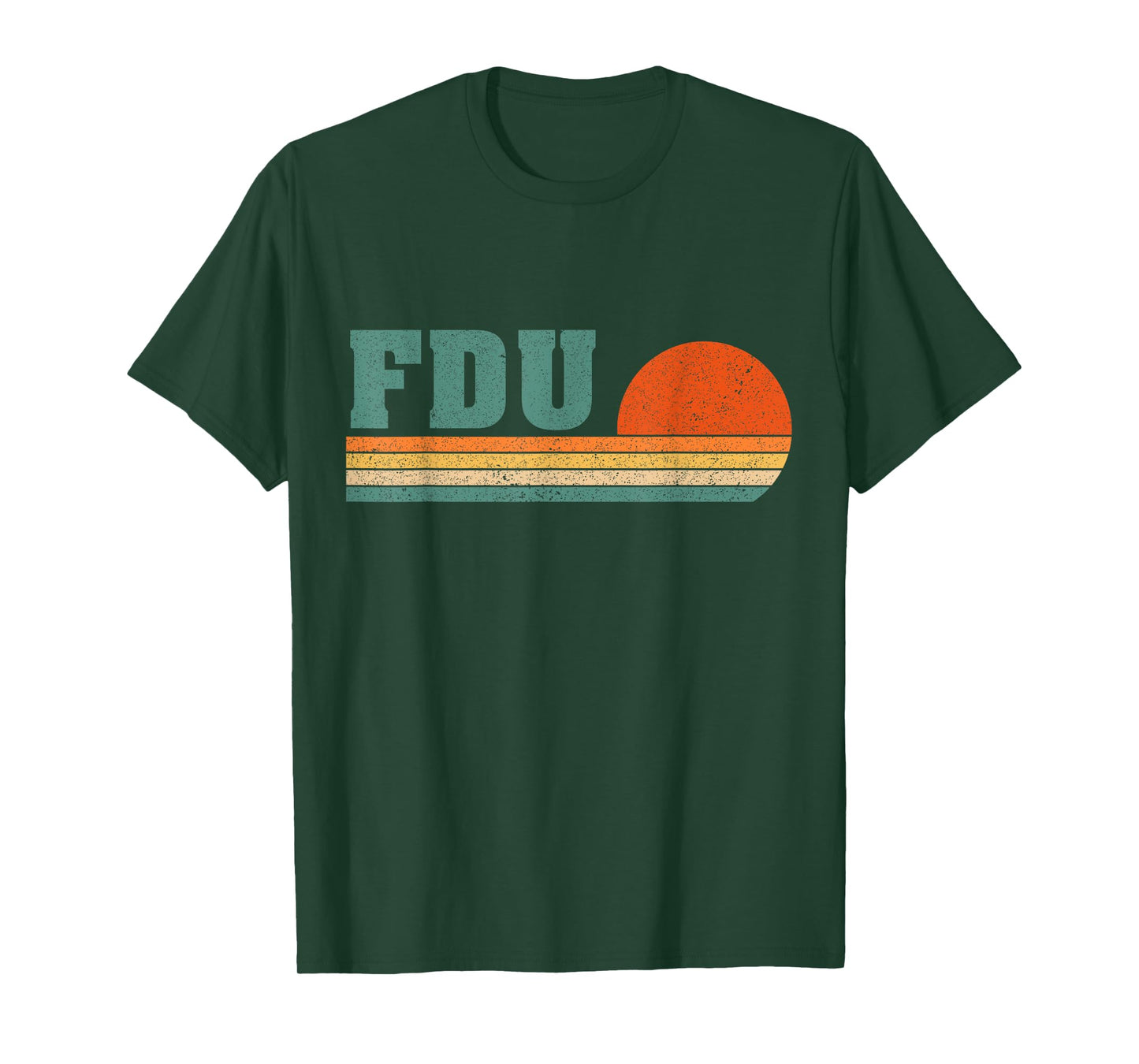 Vintage University 1980s 80s Style FDU Logo Men Women T-Shirt