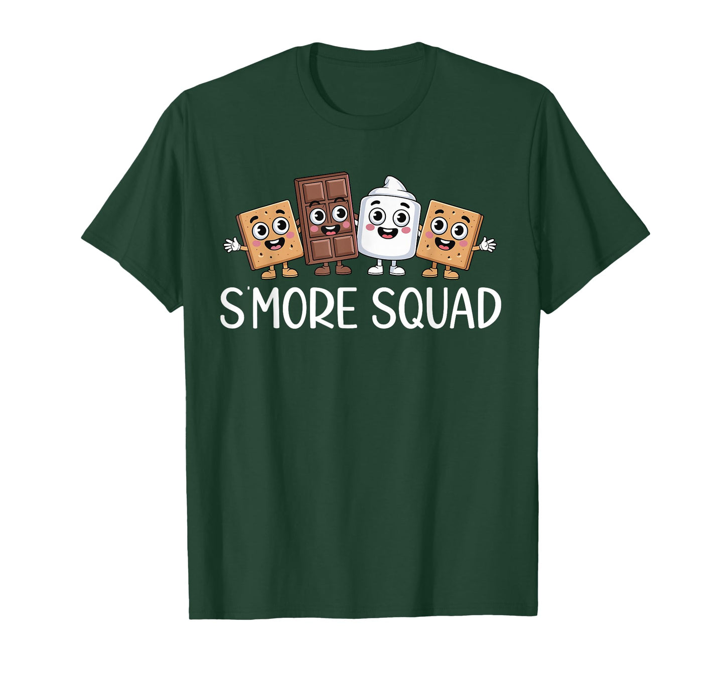 Smore Squad Camping Campfire Chocolate Marshmallow S'mores T-Shirt