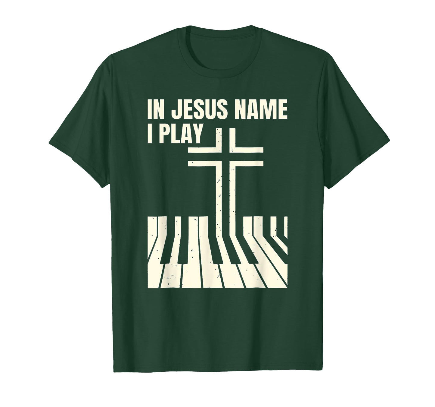 In Jesus Name i play t-shirt Piano Awesome, Peace free Love T-Shirt