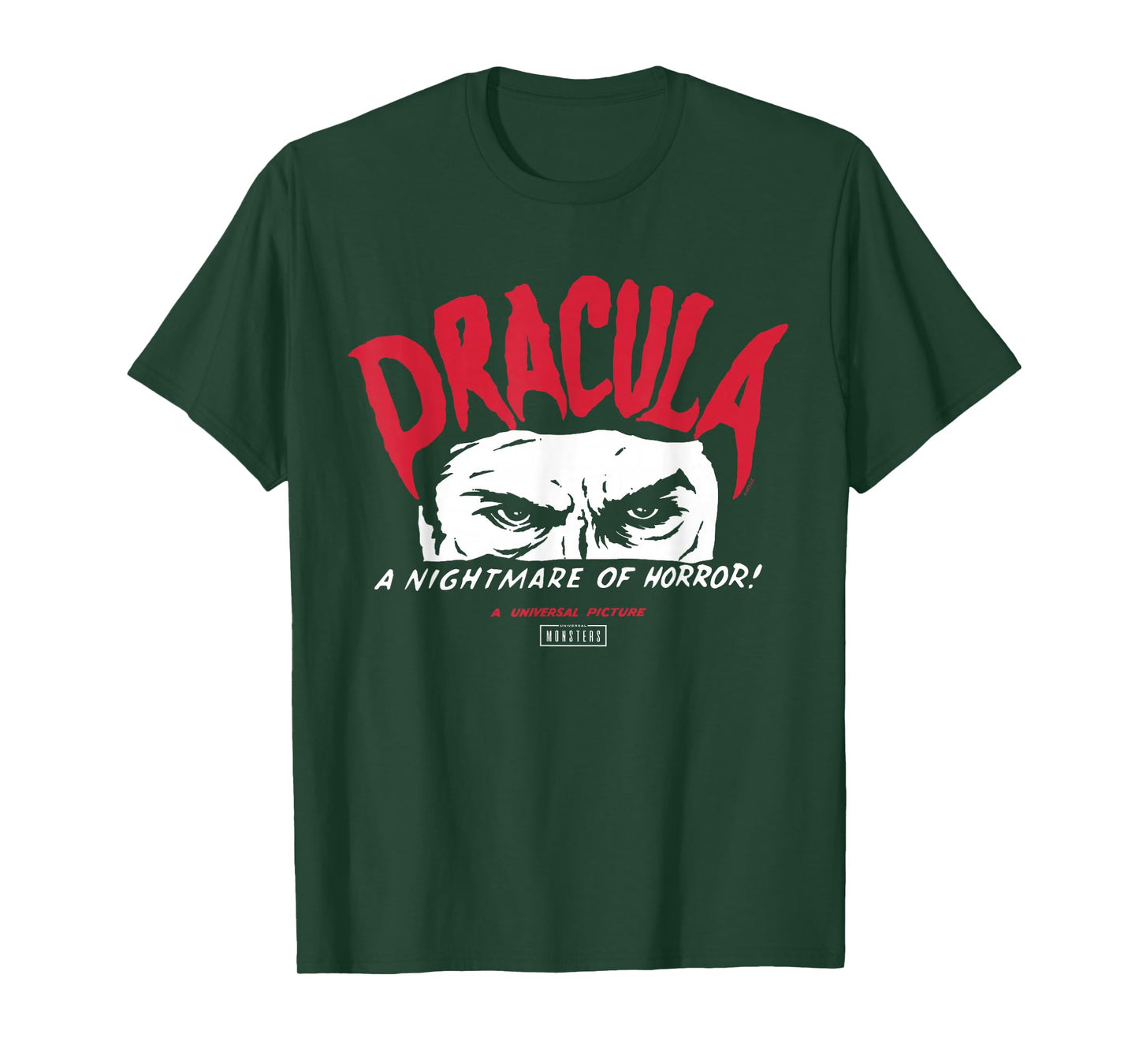 Universal Monsters Dracula A Nightmare of Horror T-Shirt
