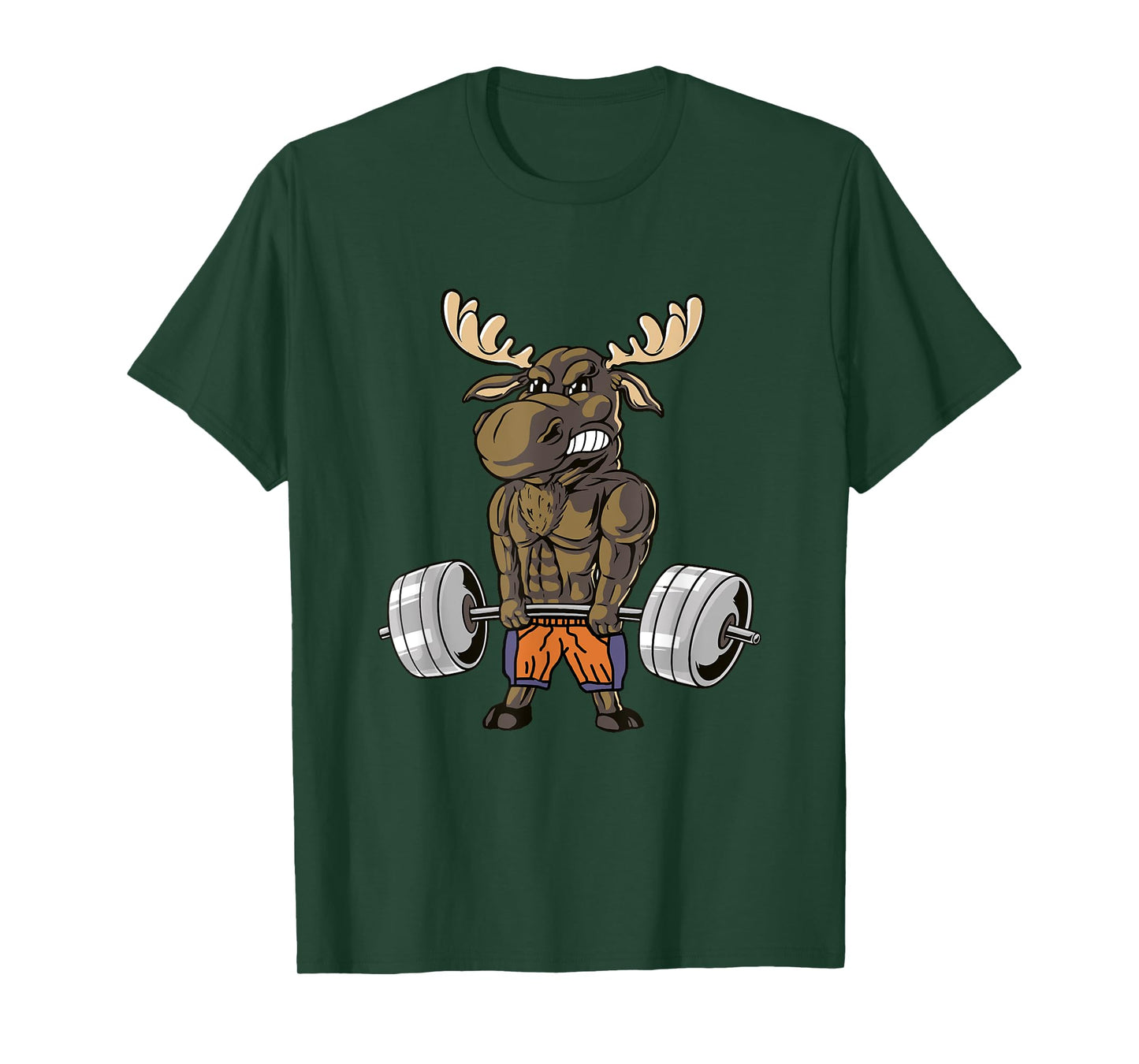 Funny Deadlift Moose Weightlifting Gym Humor T-Shirt