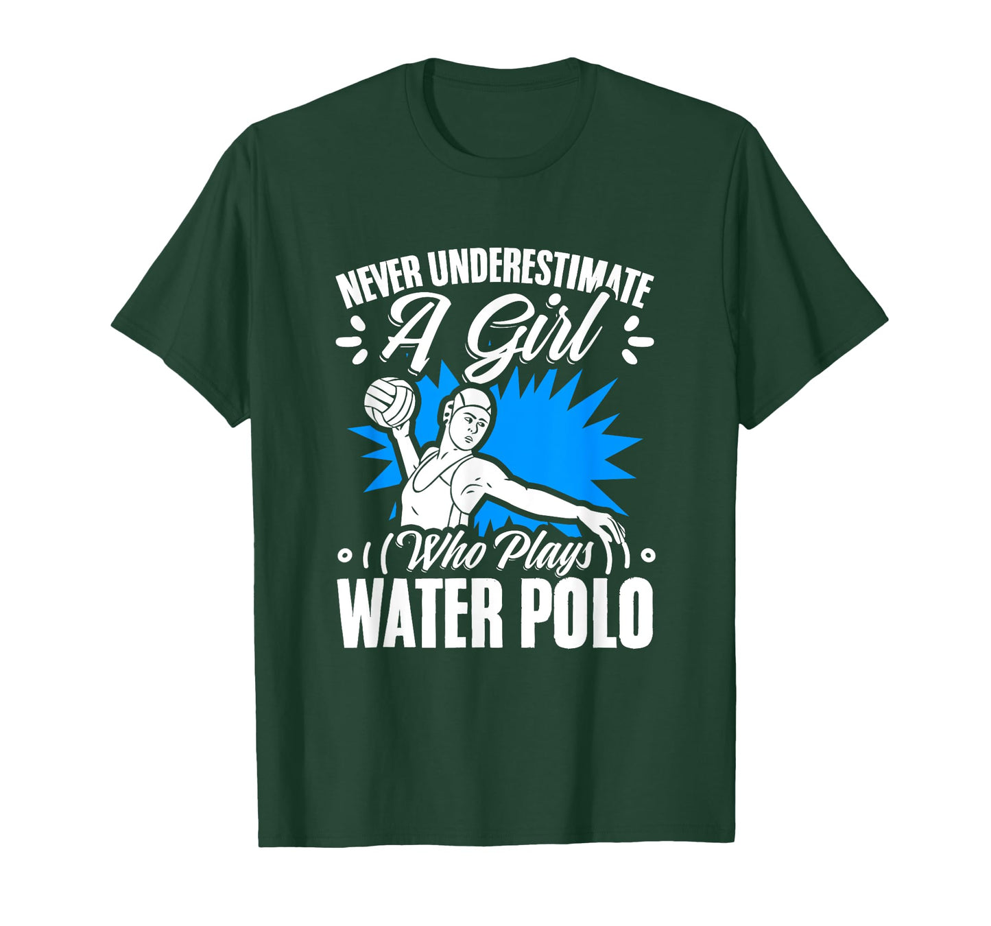 Girl Who Plays Water Polo Girl Player Team Sport Waterpolo T-Shirt