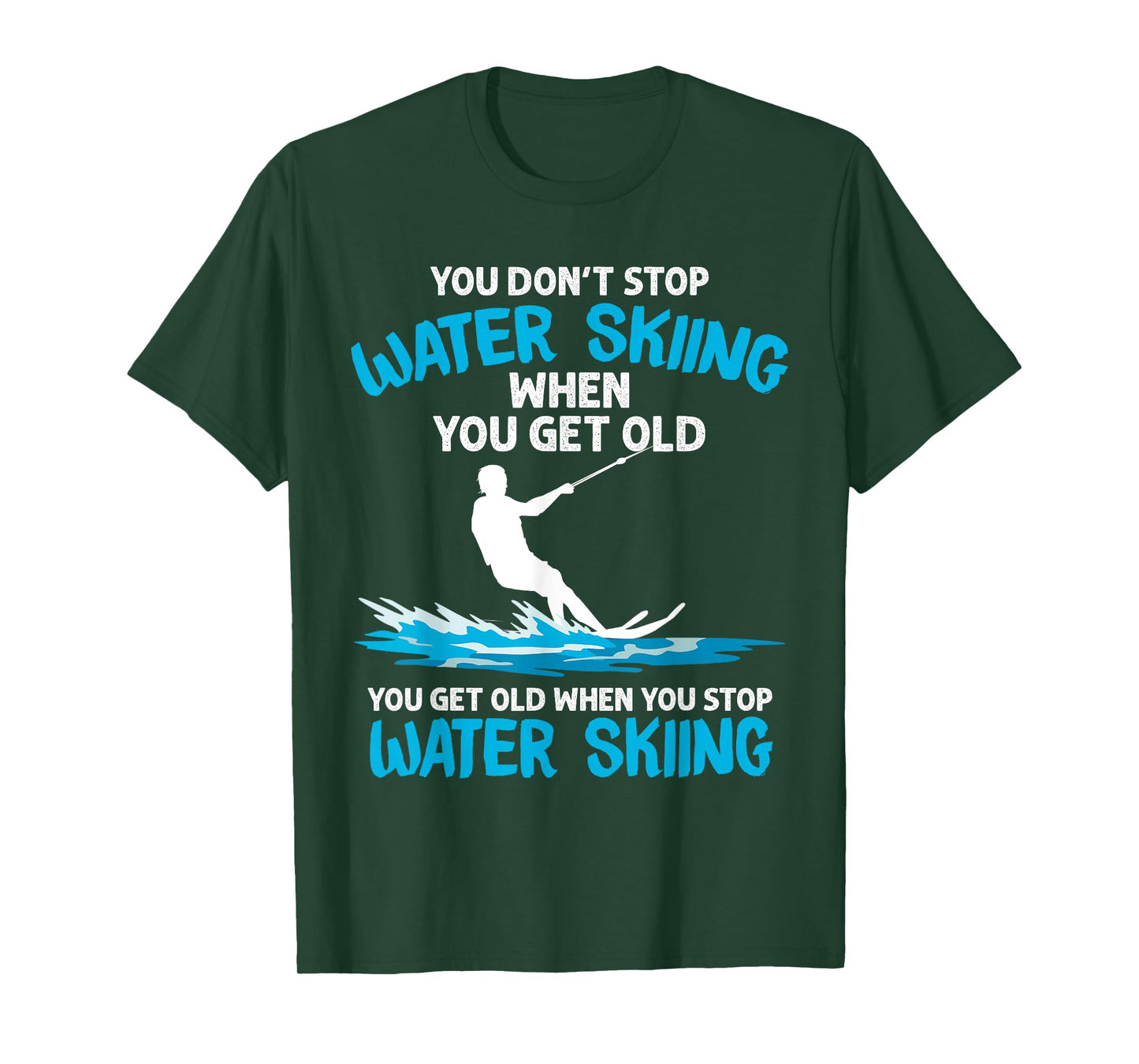 Funny Water Skiing Designs For Men Women Water Skier Athlete T-Shirt