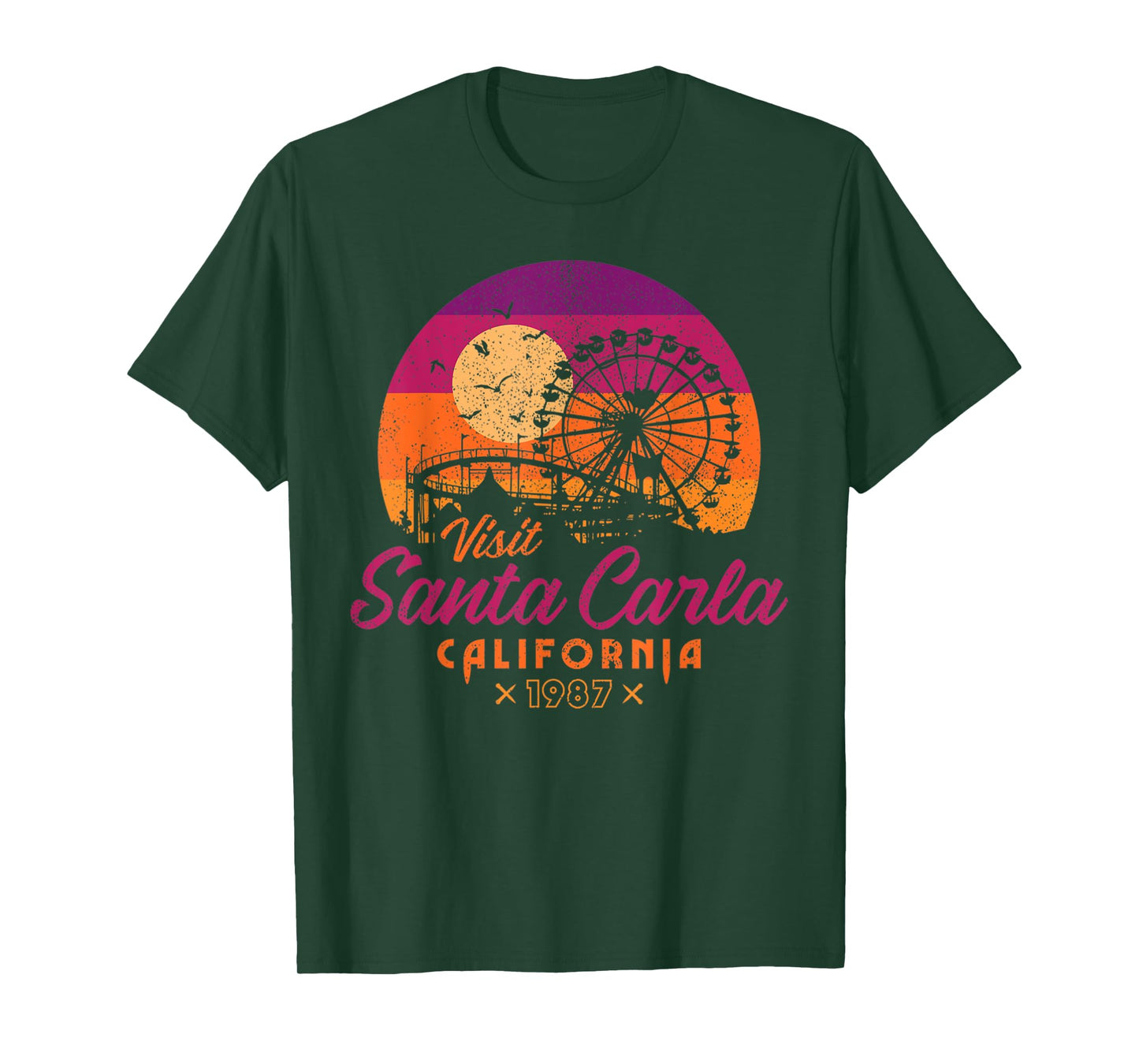 Vintage Visit Santa Carla 1987 California Retro Nostalgia T-Shirt
