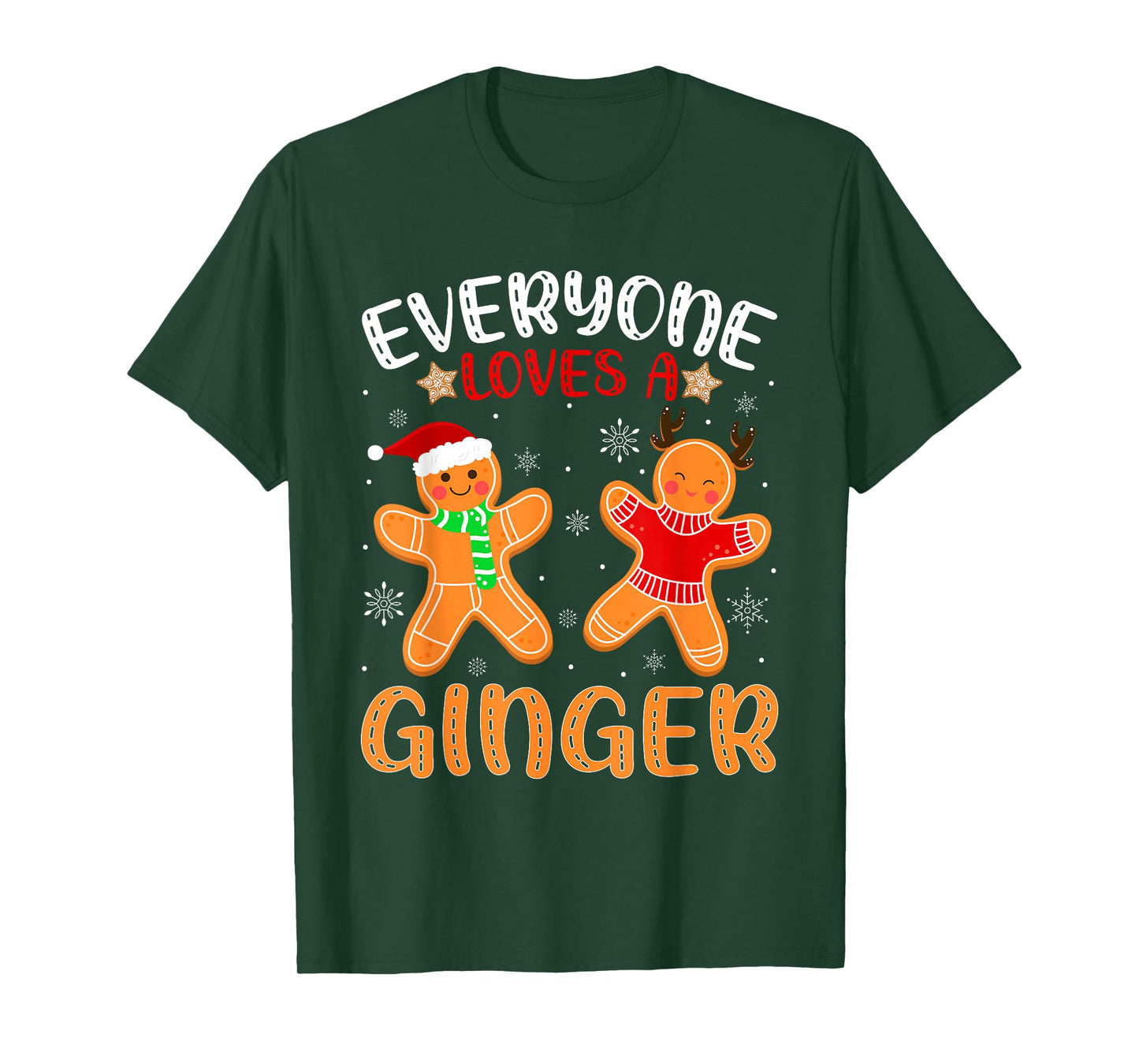 Funny Everyone Loves A Ginger Gingerbread Christmas Cookie T-Shirt