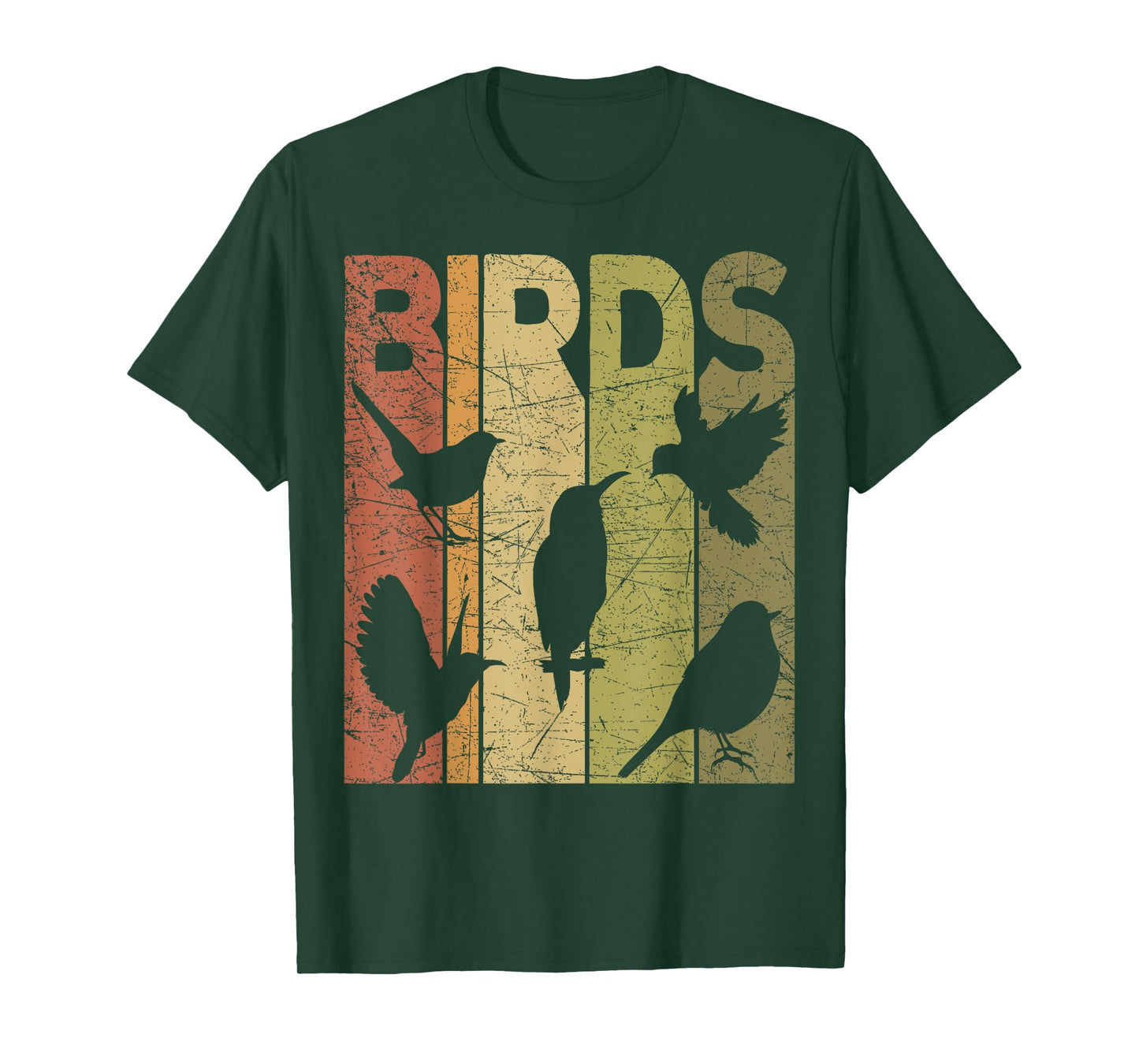 Birds Vintage Birdwatching Retro Ornithology Birdwatcher T-Shirt