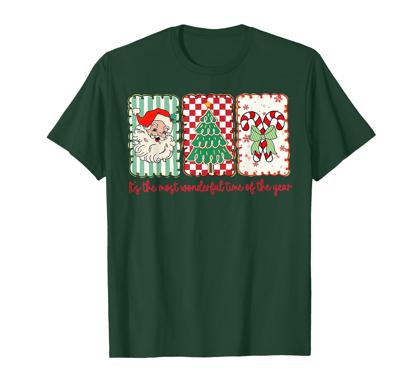 It’s The Most Wonderful Time of Year Retro Christmas Vibes T-Shirt