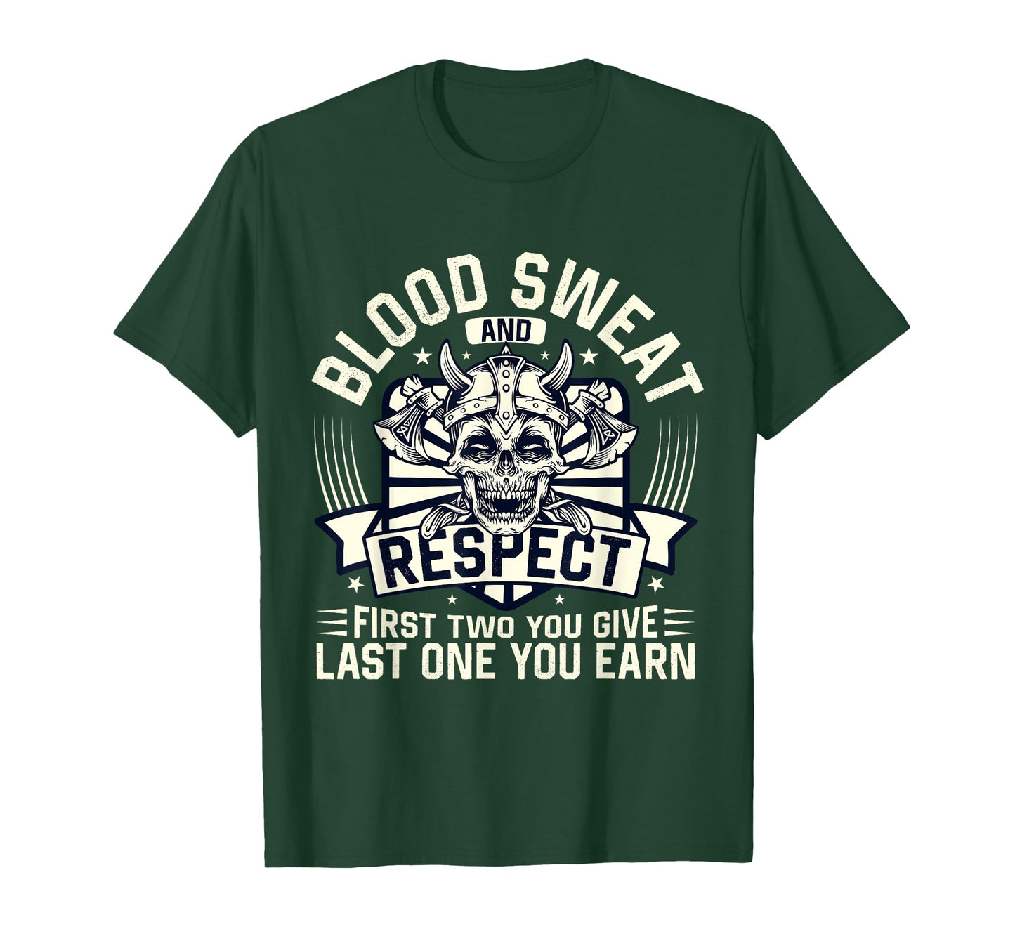 Blood Sweat Respect Powerlifting Fitness Gym Weightlifting T-Shirt