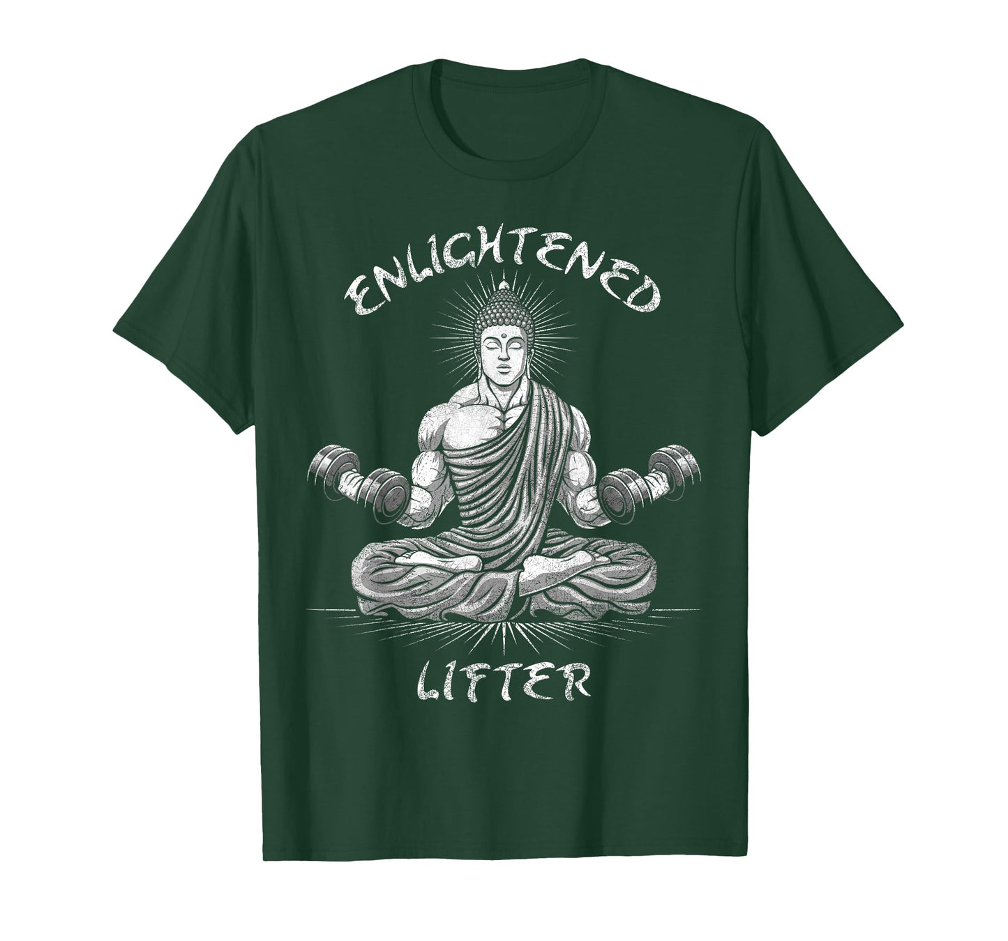 Enlightened Lifter Funny Workout Gym Weightlifting Anime T-Shirt