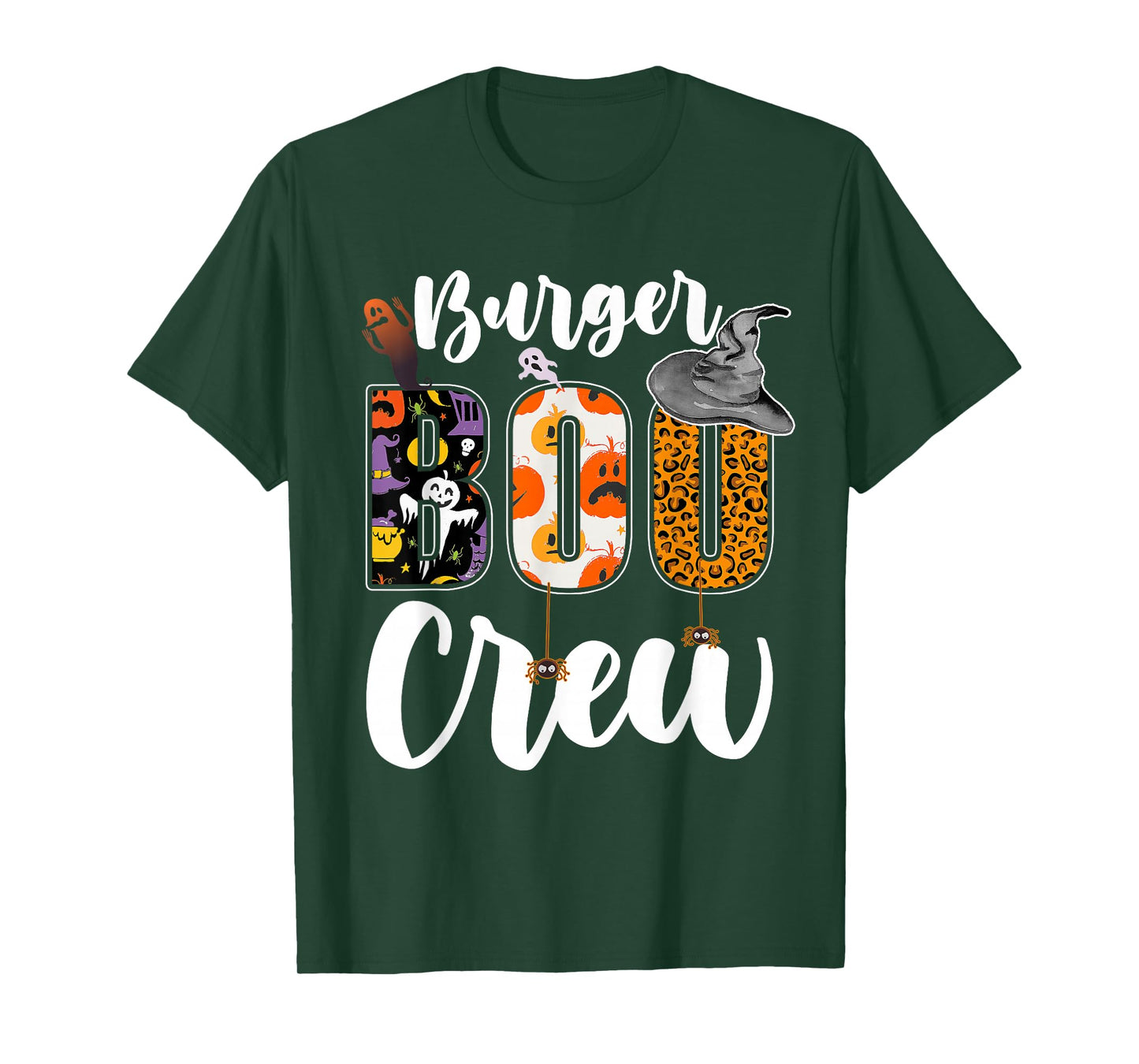 Burger Boo Crew Halloween Match Fast Food Chef T-Shirt