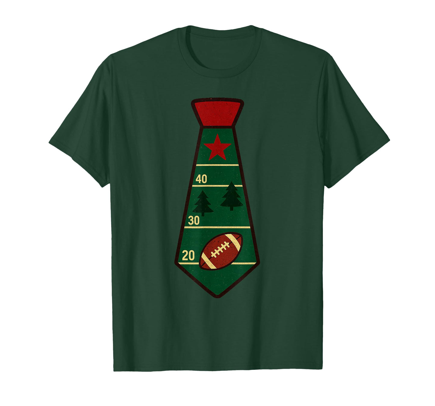 Santa Claus Playing American Football Xmas Holiday Christmas T-Shirt