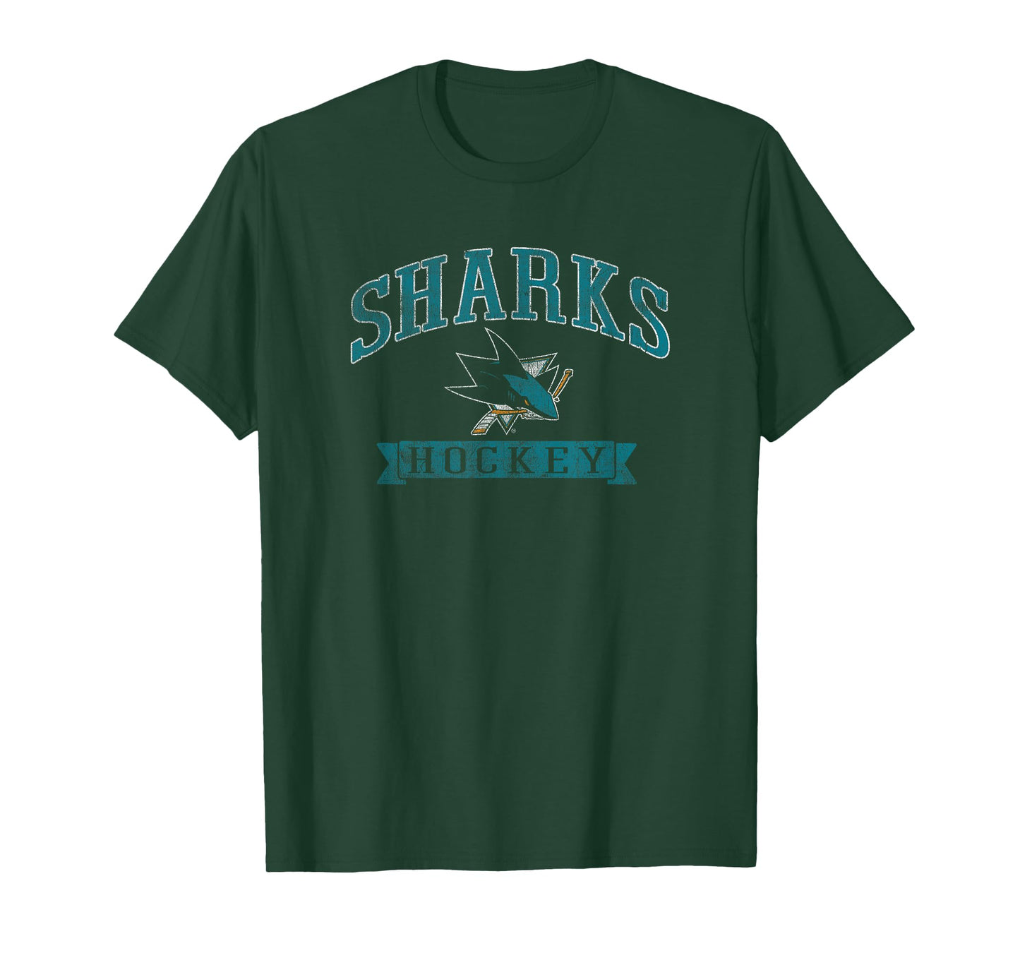 San Jose Sharks Vintage Hockey Black NHL Officially Licensed T-Shirt