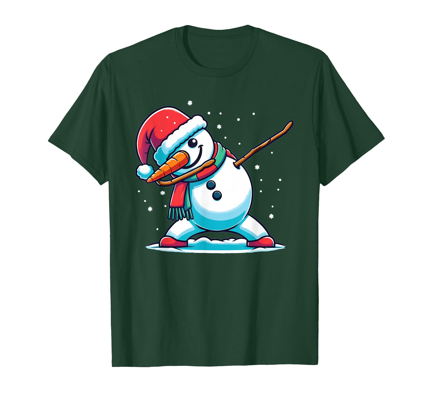Dabbing Christmas Snowman Dab Christmas T-Shirt