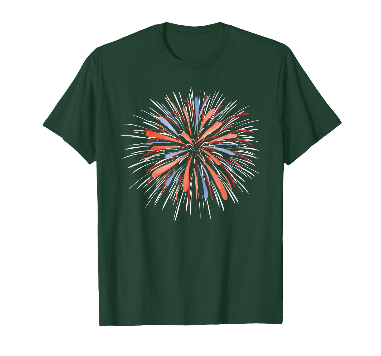 Fireworks Watercolor T-Shirt