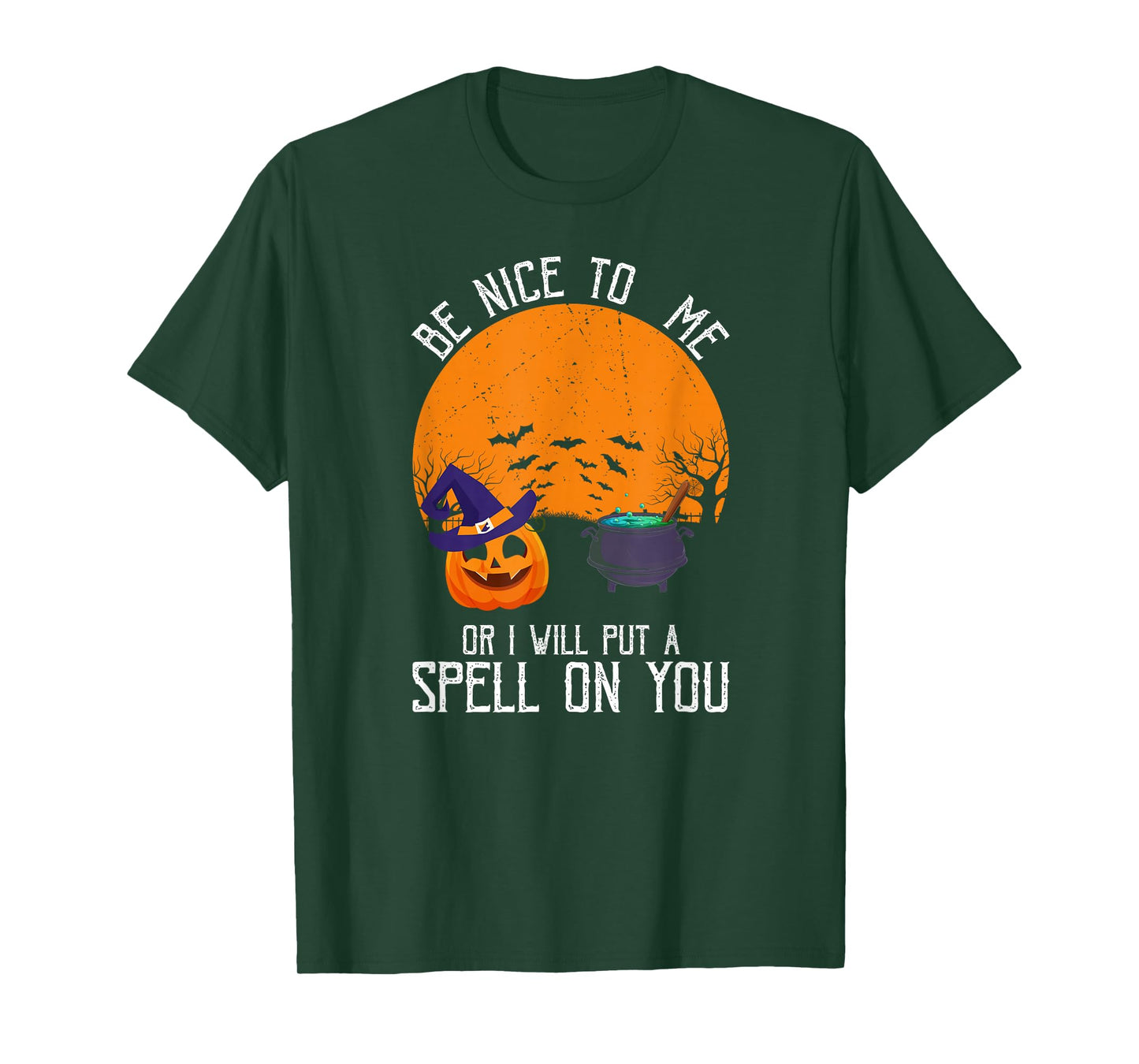 Treat Me Well or Face The Spell Halloween Humor T-Shirt