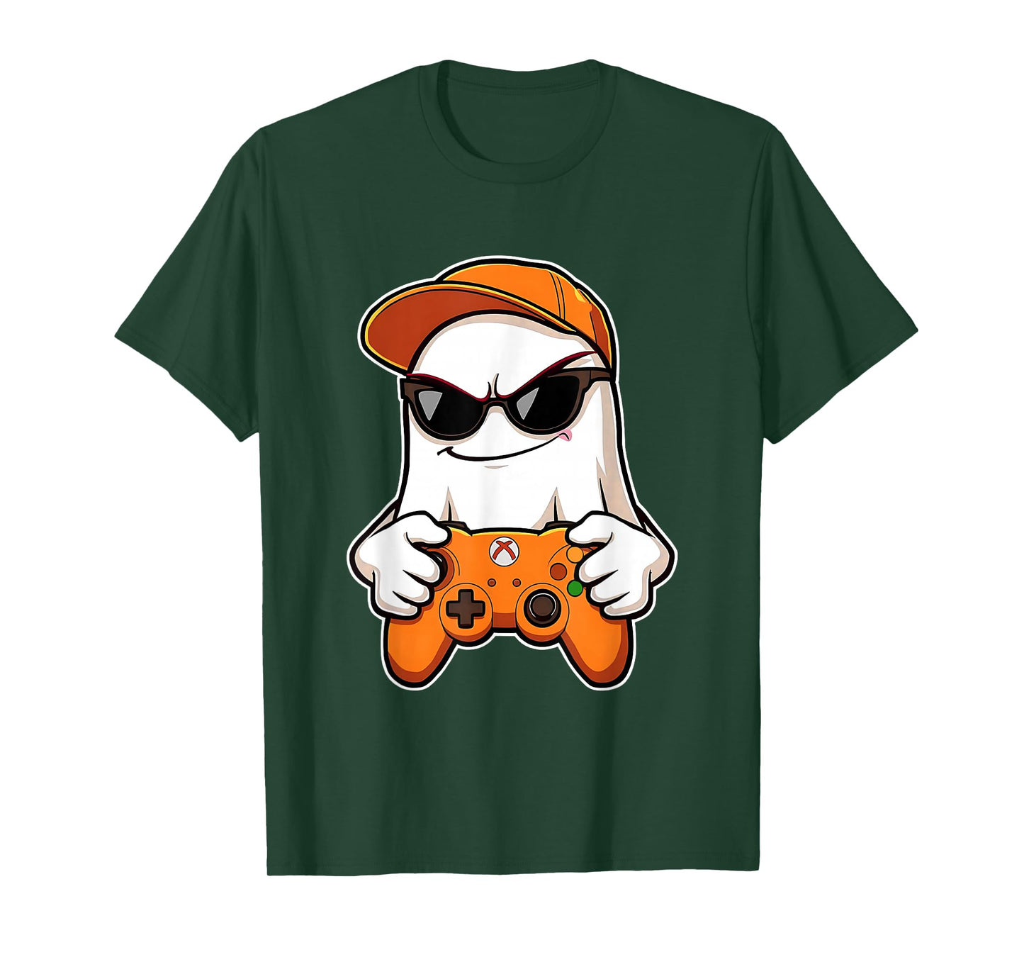 Spooky Season Halloween Costume Gaming Cute Funny Ghost T-Shirt